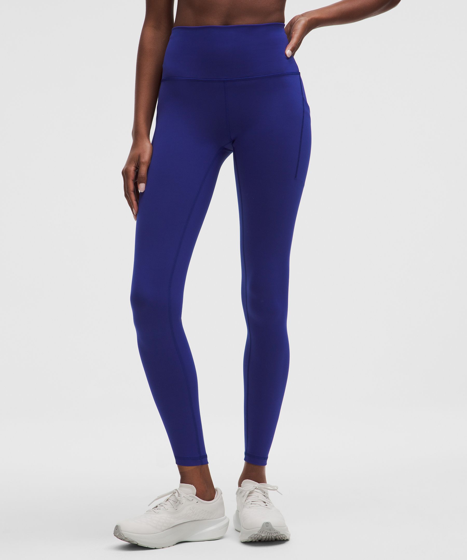 Lululemon Wunder Train High-rise Tight With Pockets 28" In Blue