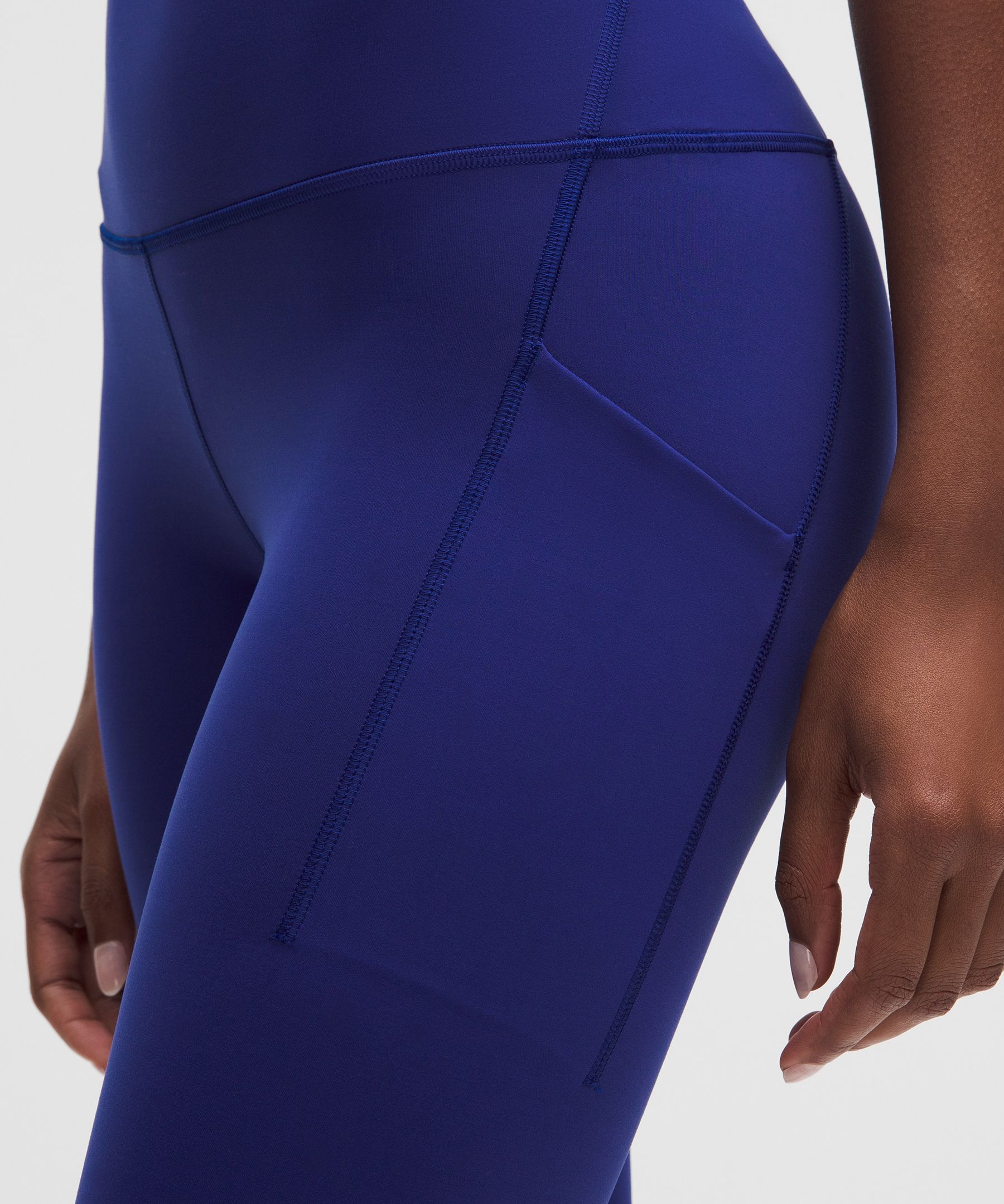 Lululemon Wunder Train High-rise Tight With Pockets 28" In Blue