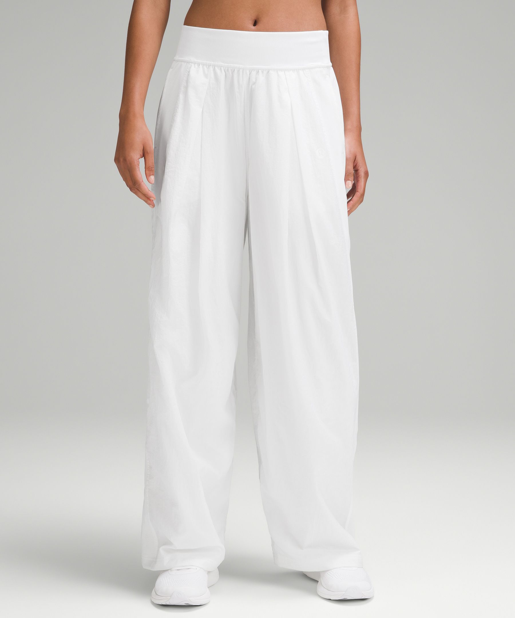 Mid rise store track pants