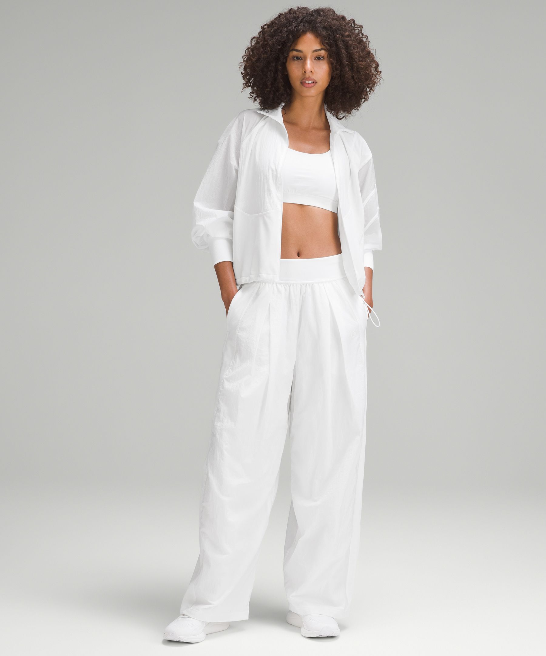 mid rise full length track pant