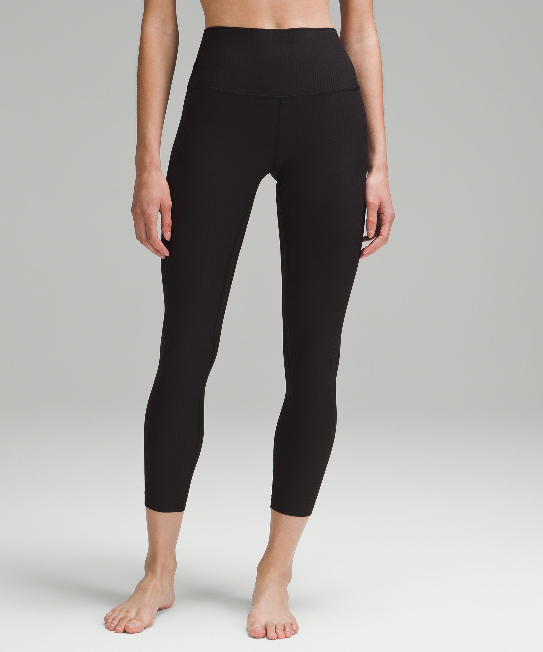 High Rise Yoga Tight 25 Grid Texture Women s Leggings Tights lululemon Canada
