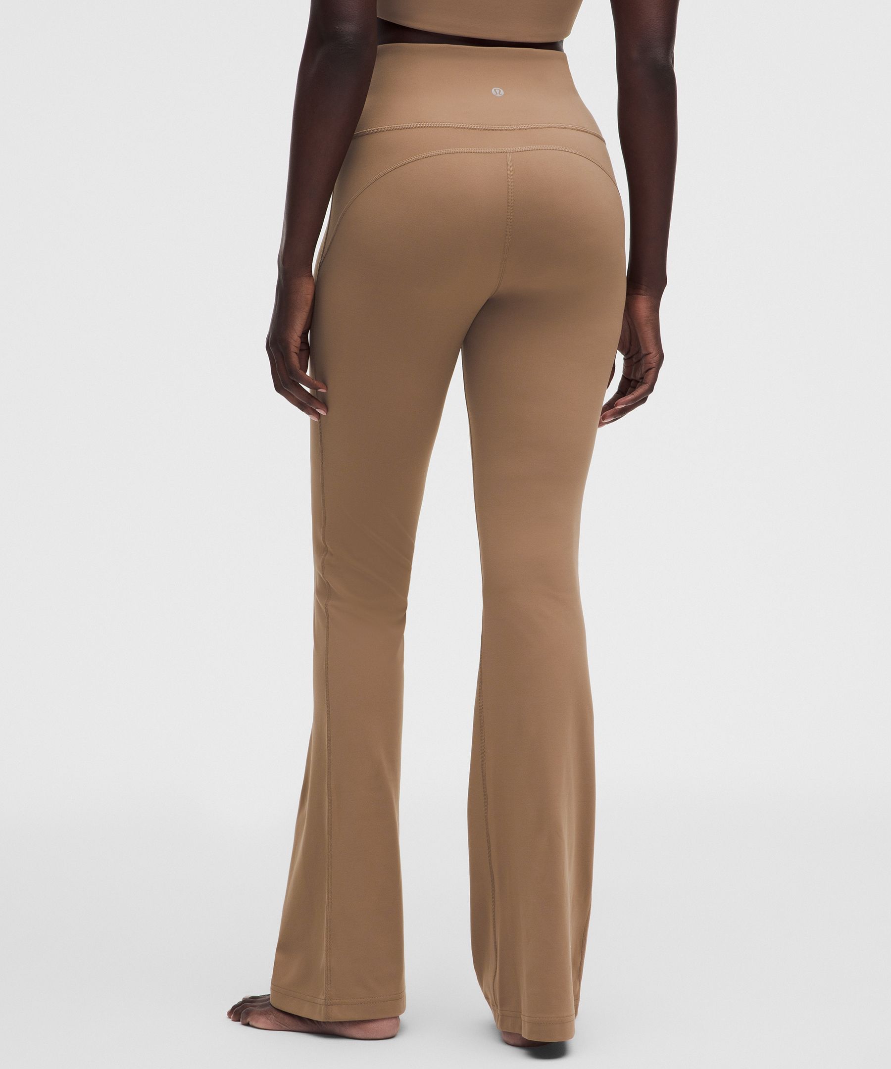 Leggings acampanados de talle superalto de tejido Nulu *Largo est&aacute;ndar