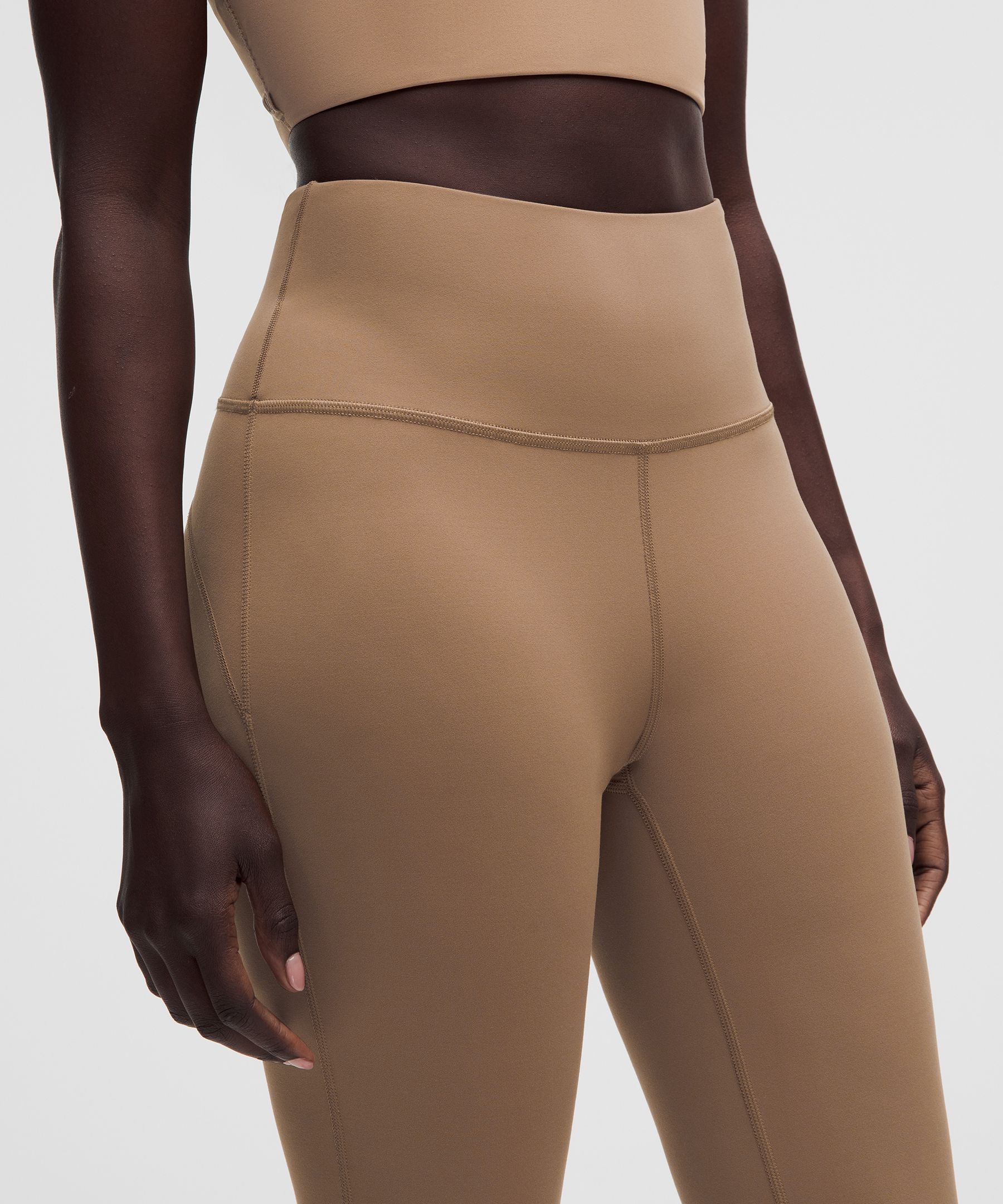 Leggings acampanados de talle superalto de tejido Nulu *Largo est&aacute;ndar