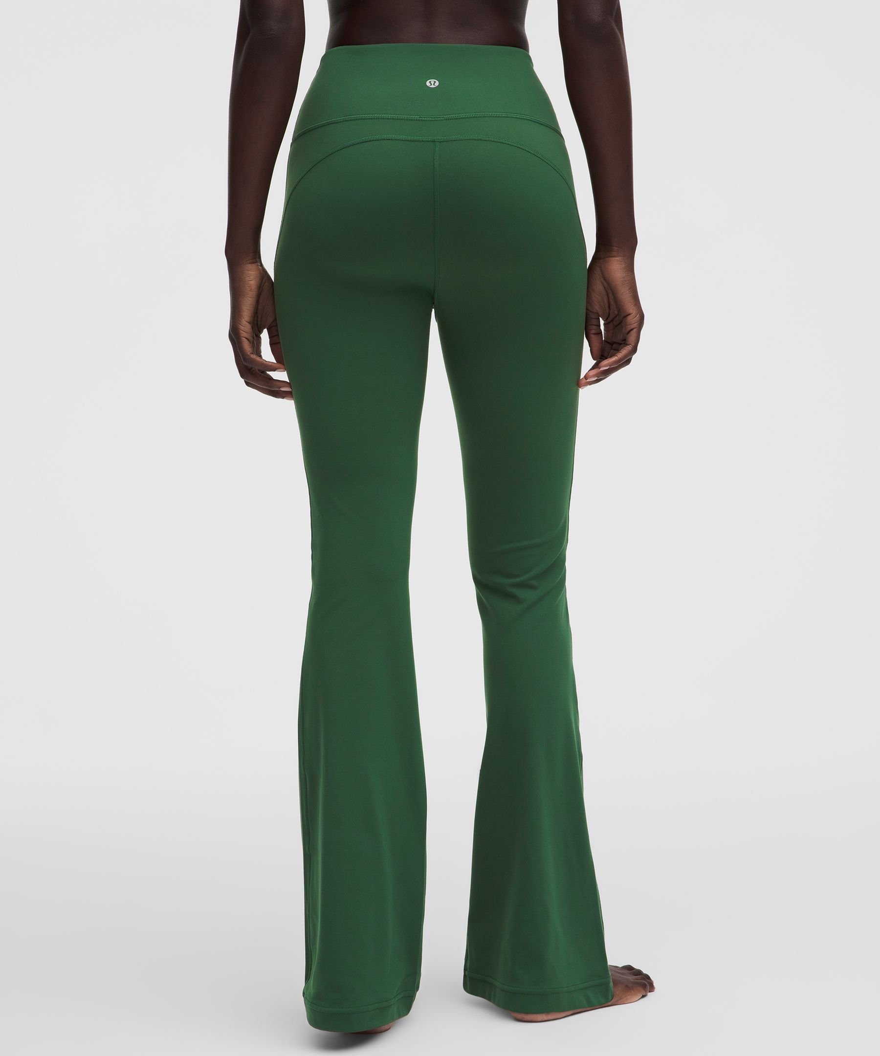 Leggings acampanados de talle superalto de tejido Nulu *Largo est&aacute;ndar