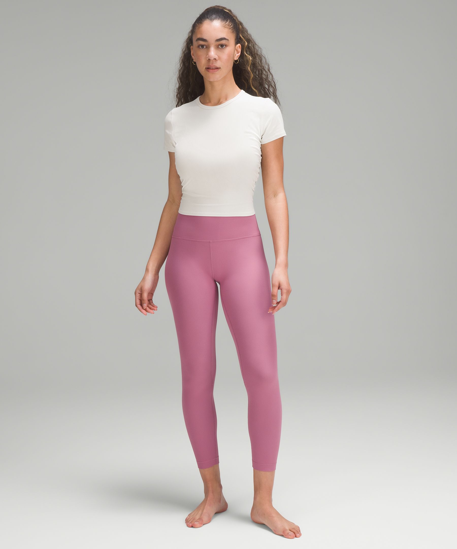 Unreleased 25” *RIBBED Align Leggings in White. Thoughts? : r/lululemon