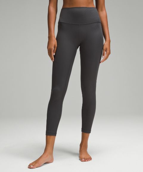 Женские брюки Lululemon Align™ High-Rise Ribbed Pant 25", цвет: Графитовый серый