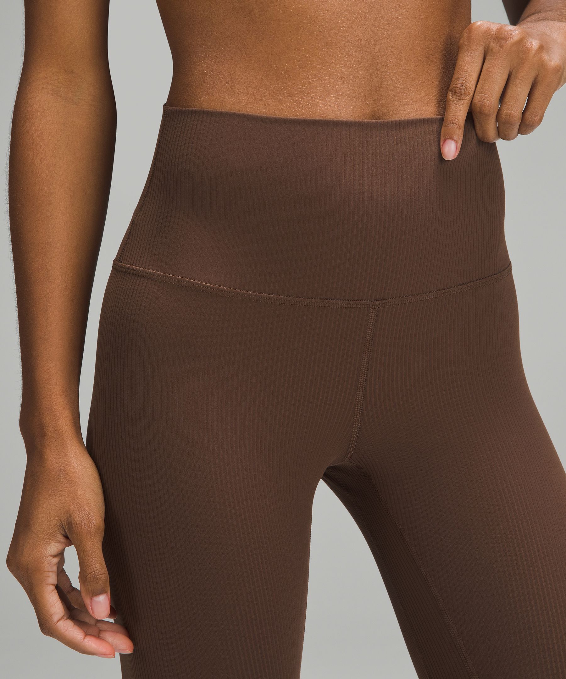 Lululemon Align Pant 25 size 12 Black Satin NWT Maroon Brown Yoga Pants  Legging