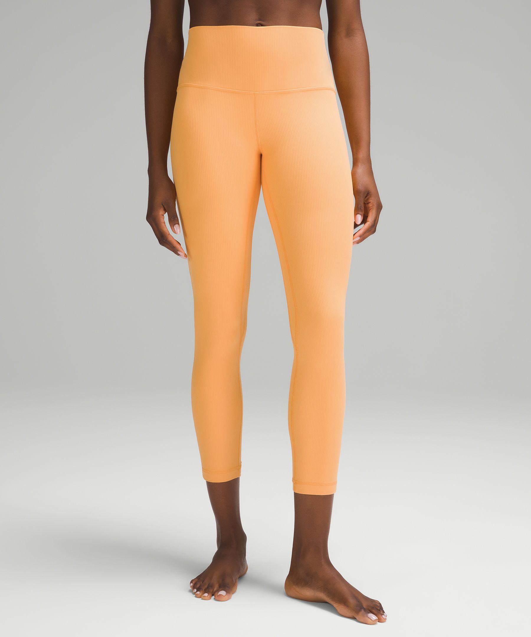 Orange lululemon leggings sale