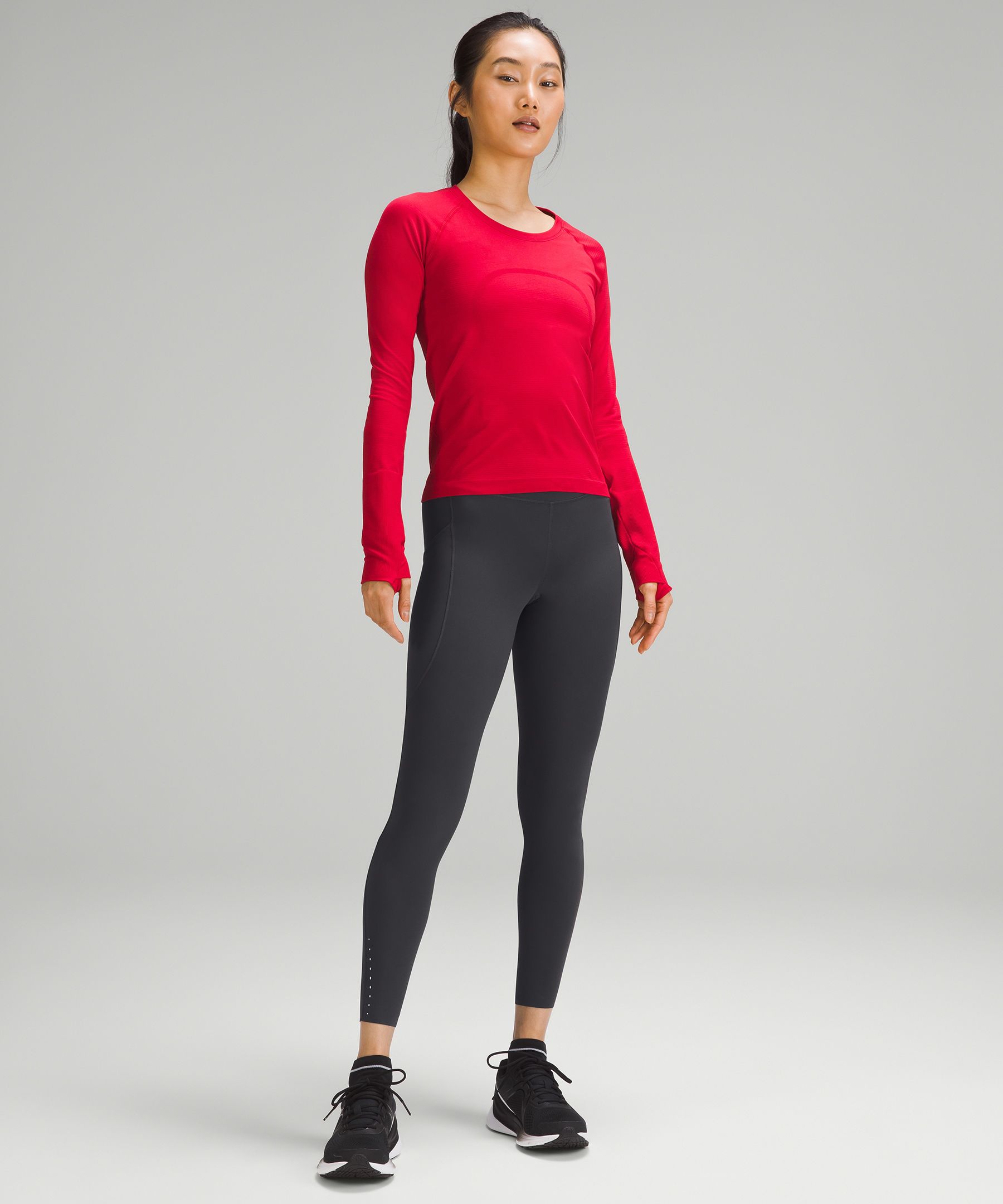Invigorate Asia Fit Lululemon 24 size S red leggings with pockets, Women's  Fashion, Activewear on Carousell