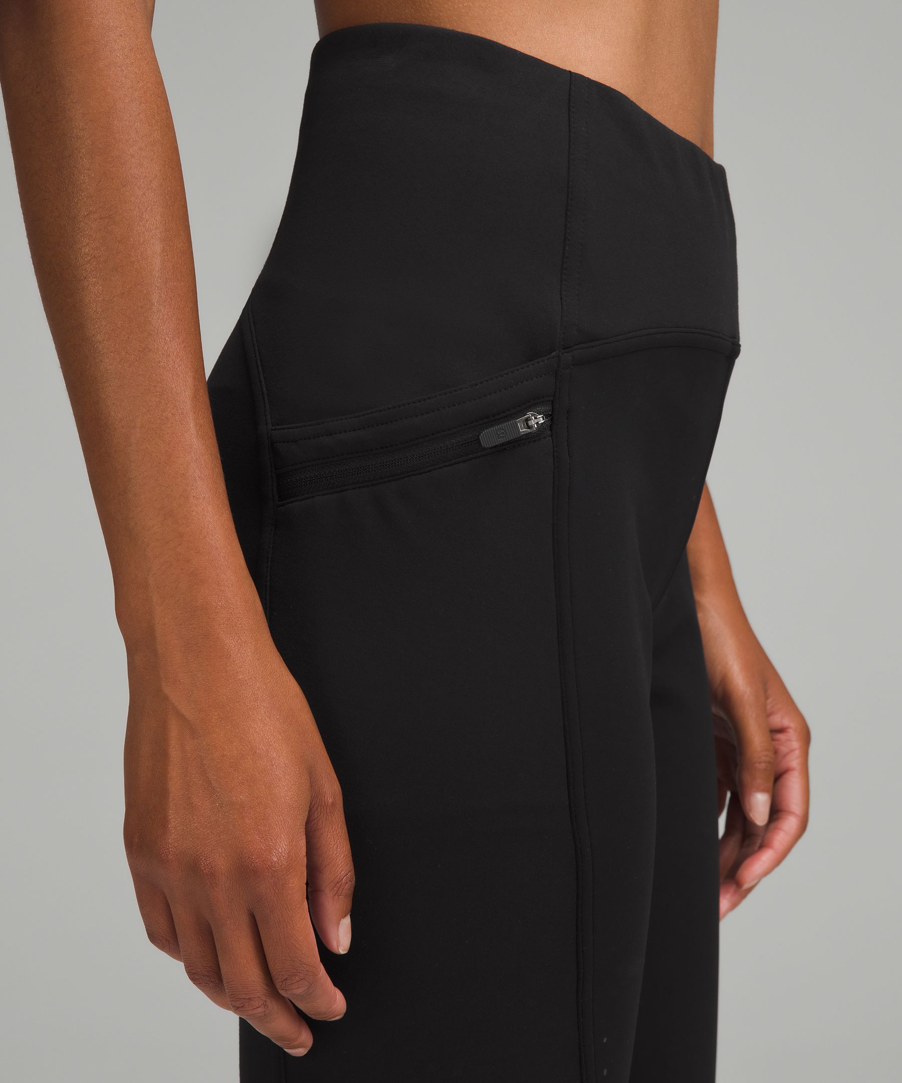 Lululemon Gloss Trim Run Super High-Rise Tight 28 - Black - lulu fanatics