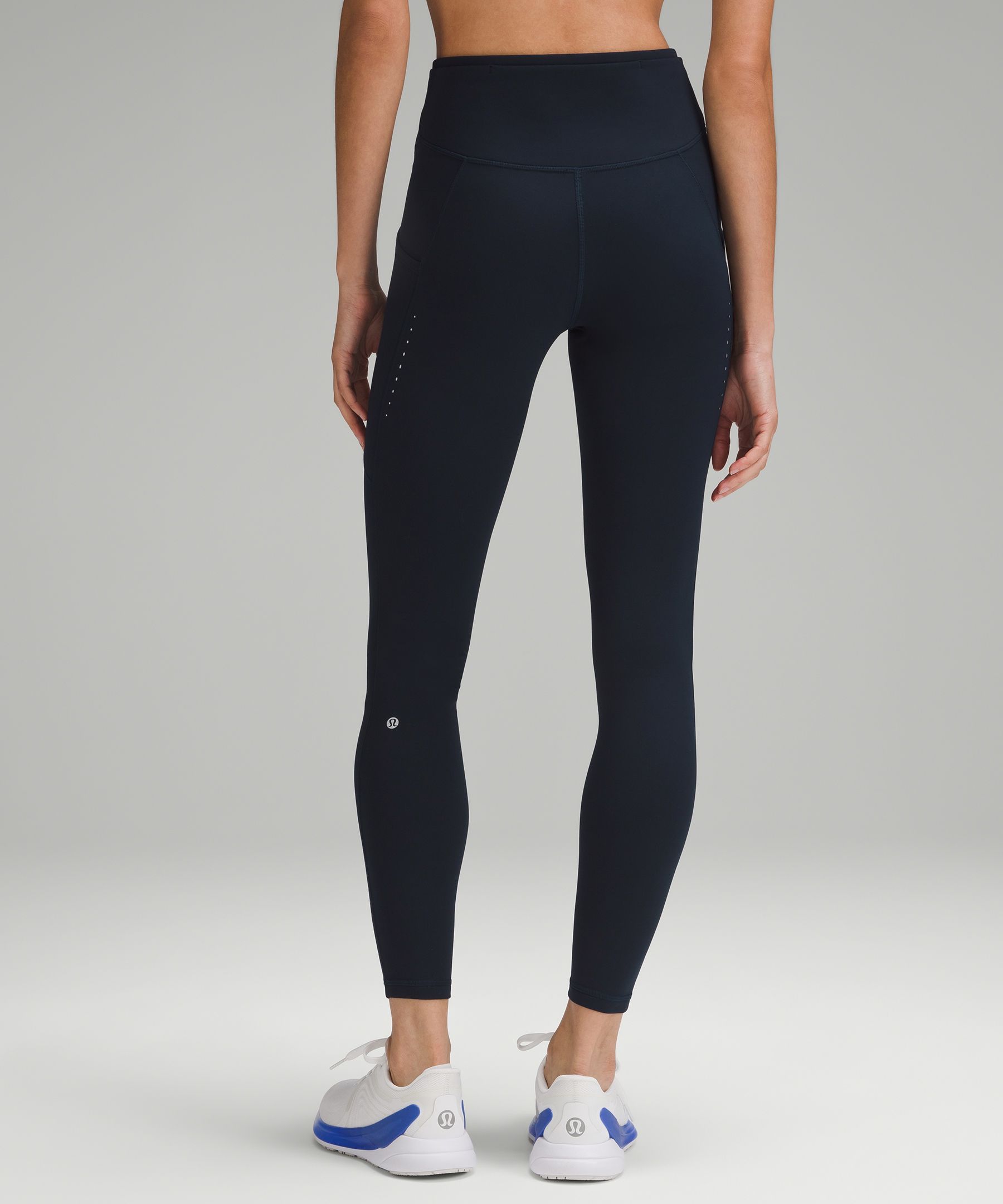 Lululemon Fast and Free High-Rise Tight 28 - Blazer Blue Tone - lulu  fanatics