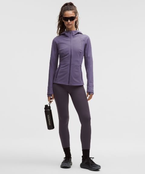 Женские тёплые тайтсы Lululemon Fast and Free с высокой посадкой