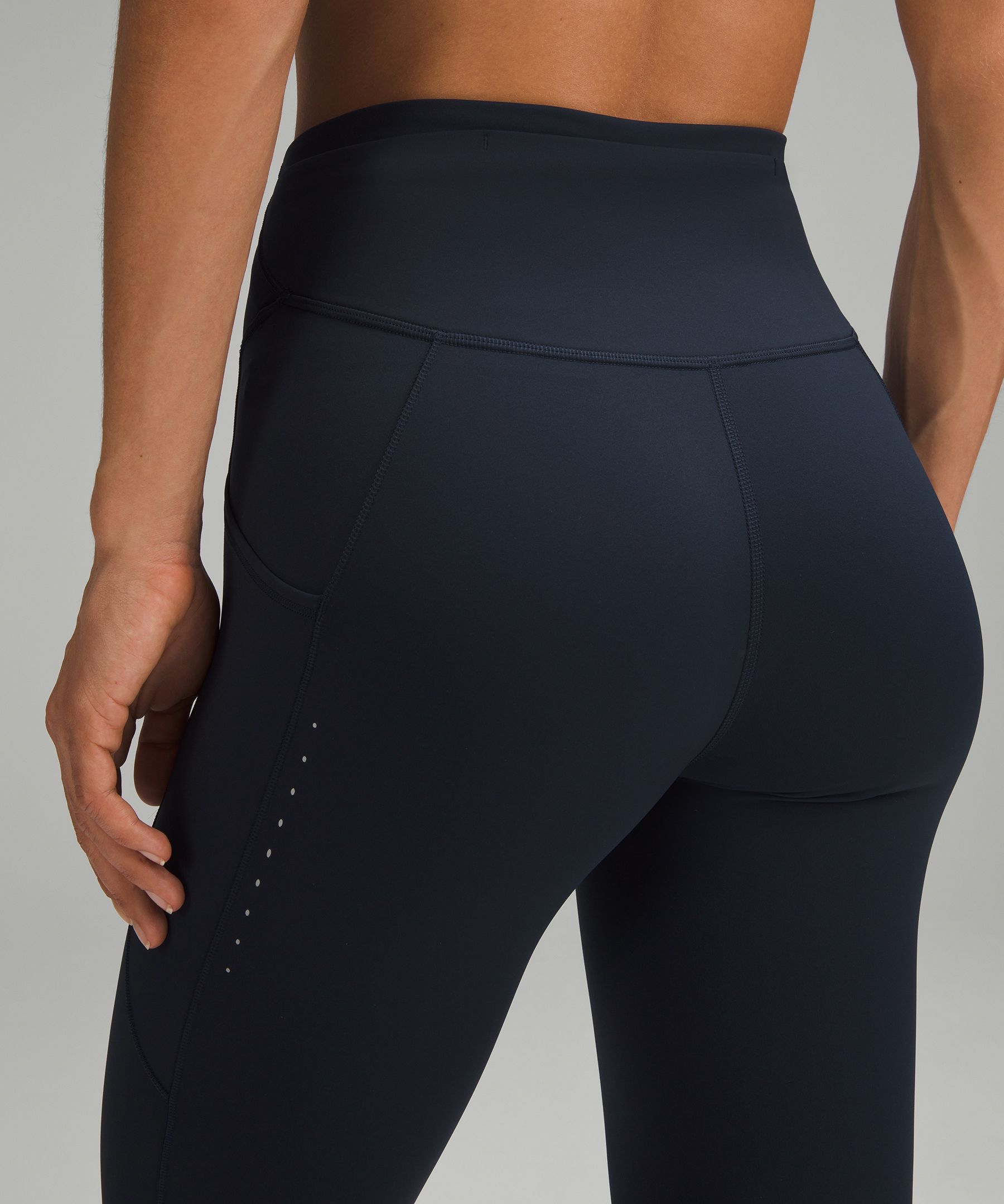 Lululemon Fast and Free High-Rise Tight 28 *Non-Reflective Suede
