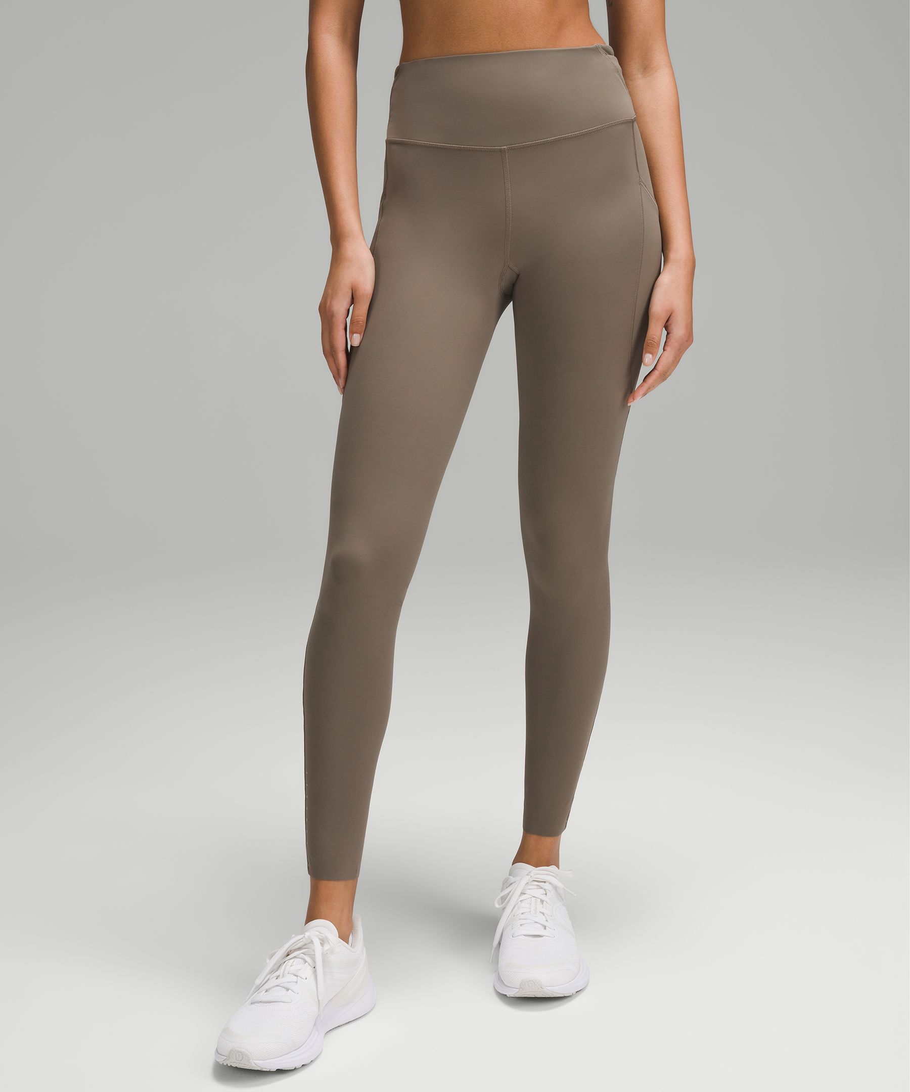 Lululemon new yoga sweatpants two-piece leggings pocket breathable high  waist running tights 8807