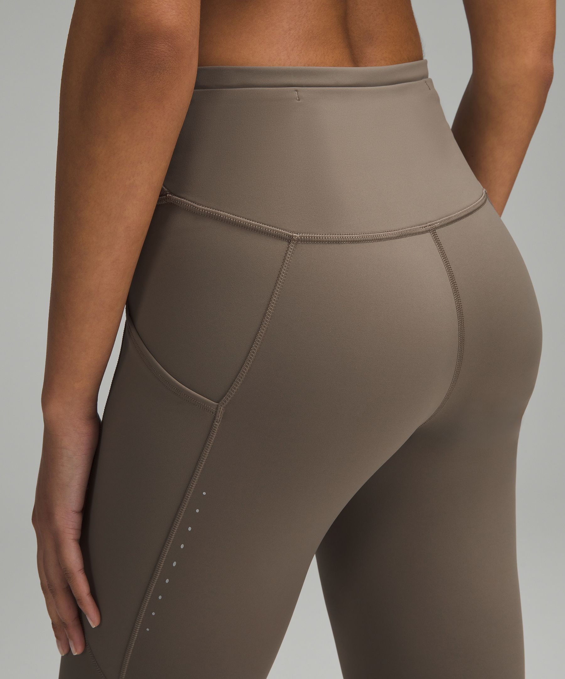 Lululemon Gloss Trim Nulux Run Super High-Rise Tight Legging 28