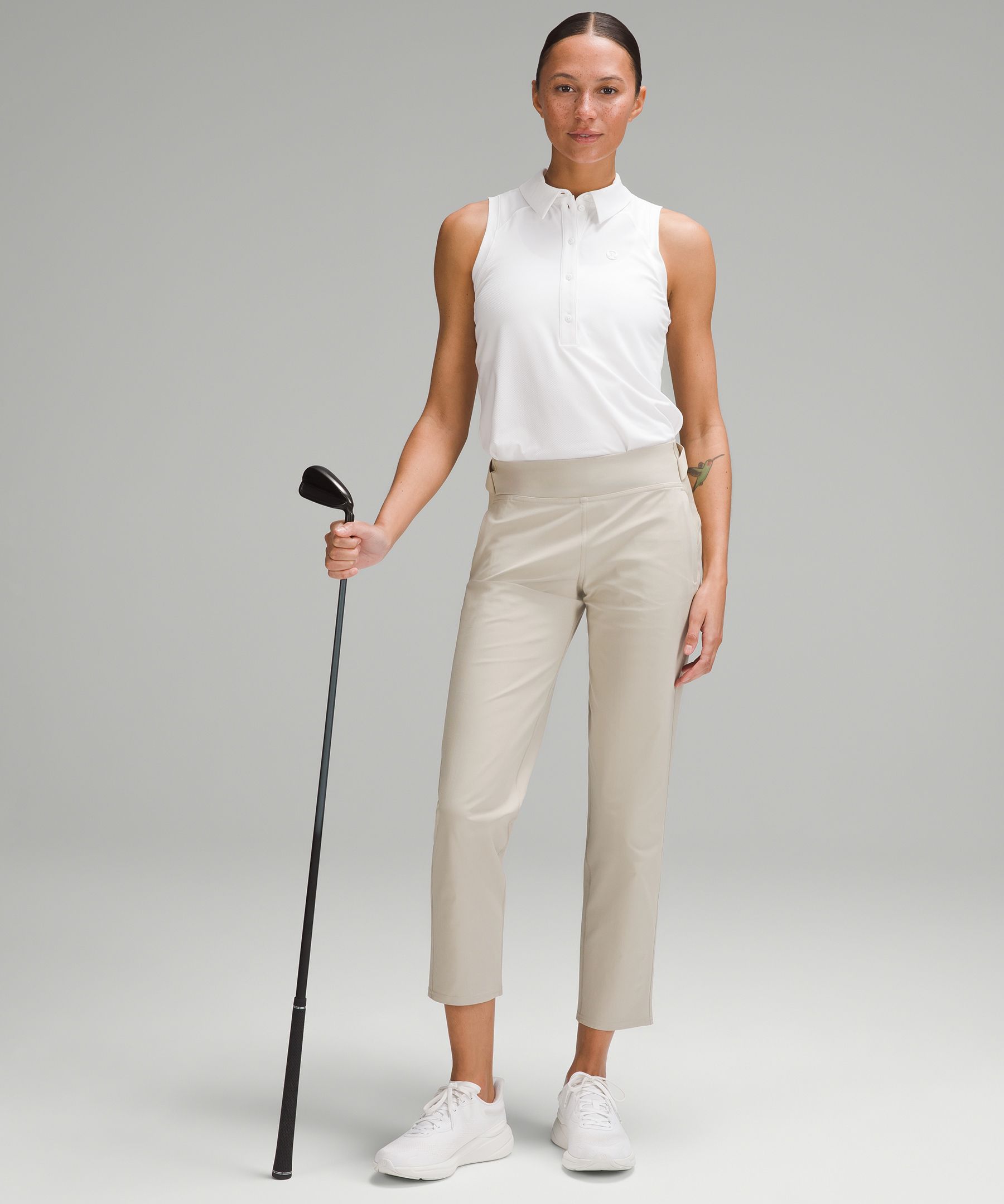 Smooth Your Waist Black Golf Crop Pant