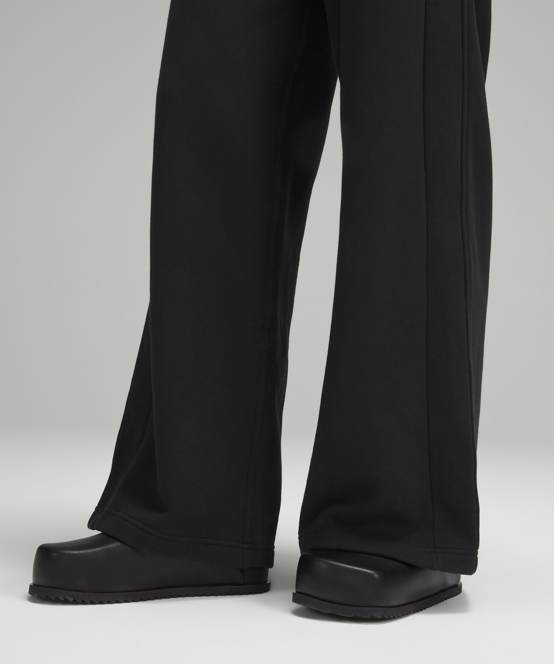 NWT Lululemon Scuba MR Wide Leg Pant Full Length BONE Size 6