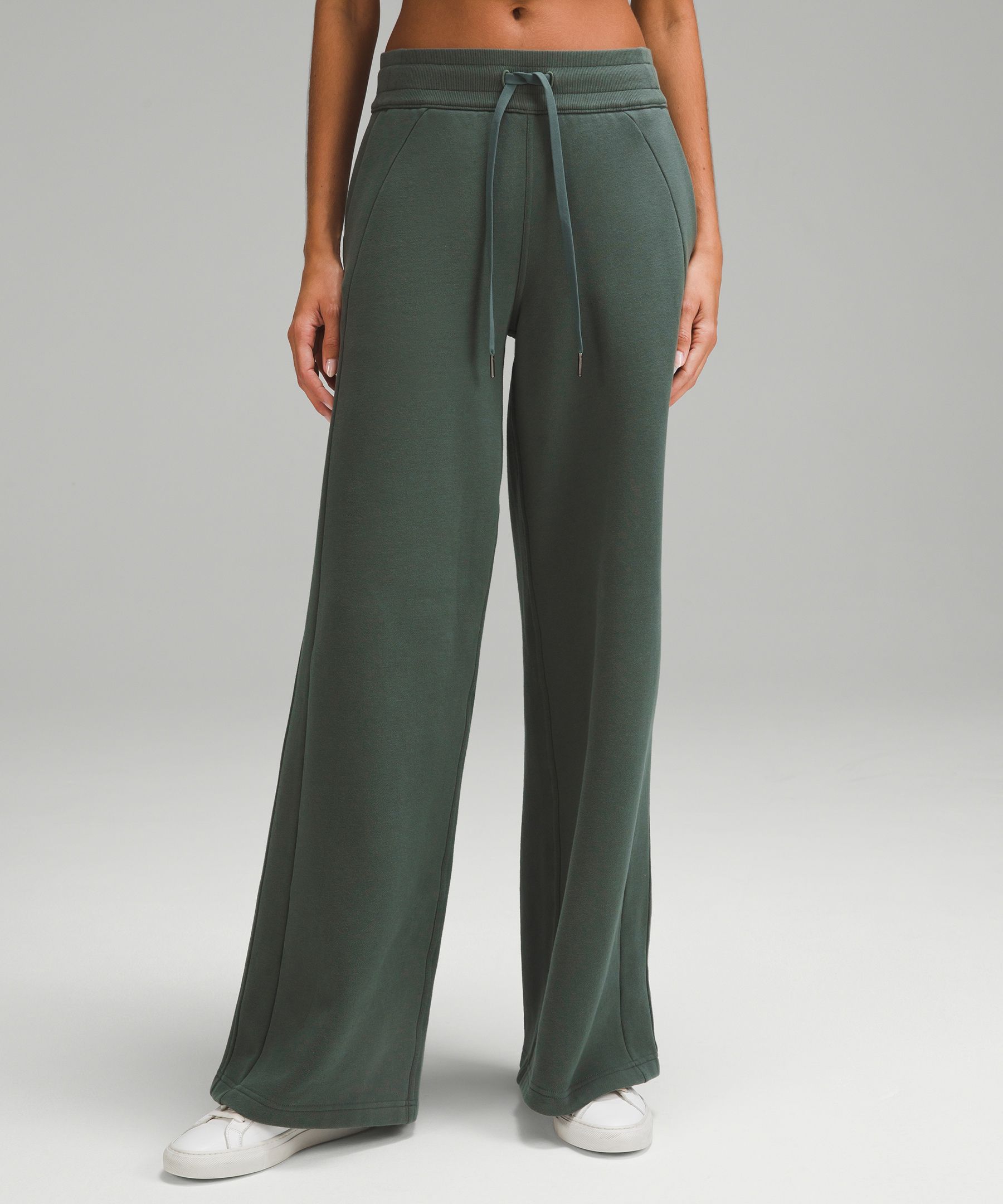 Scuba Mid-Rise Wide-Leg Pant