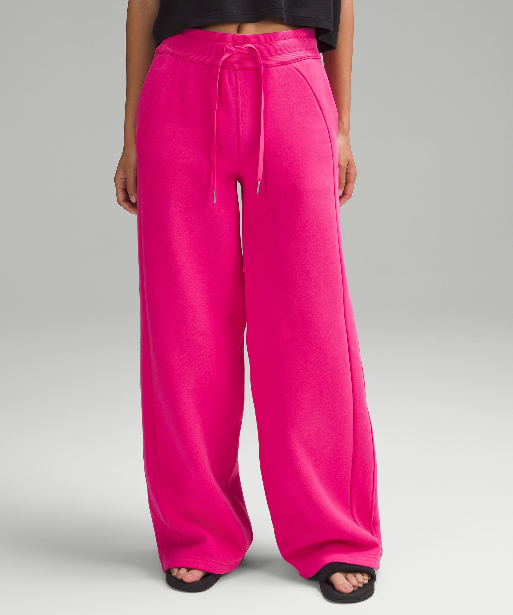 Scuba Mid-Rise Wide-Leg Pant