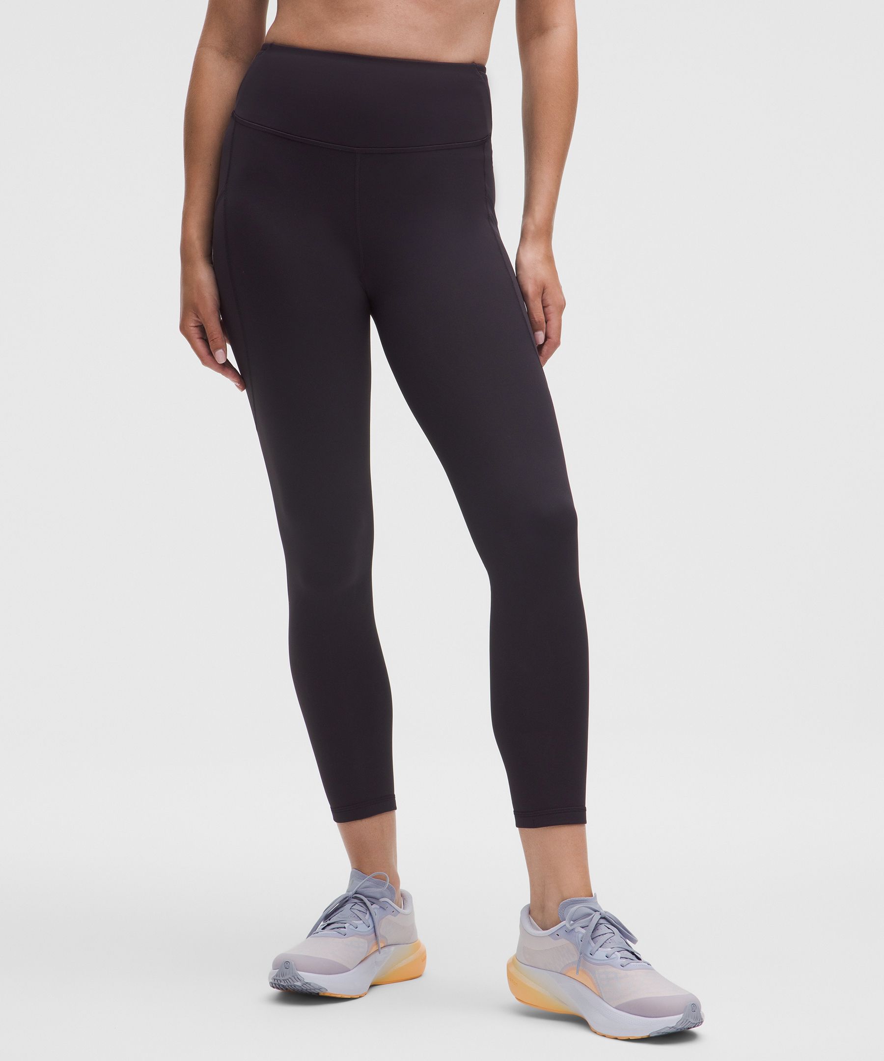 Lululemon Fast And Free High-rise Tight 25" 5 Pocket In Black