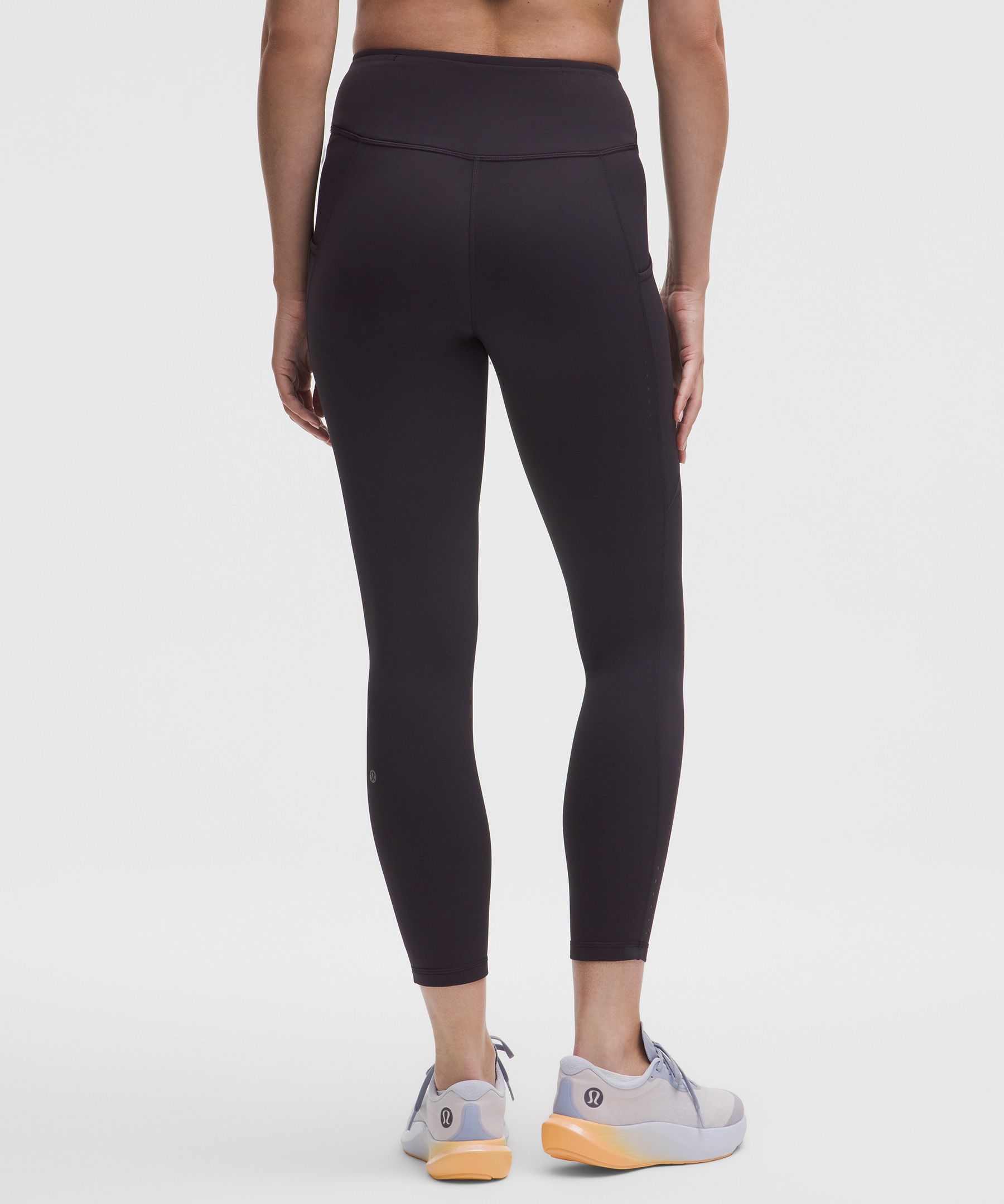 Lululemon Fast And Free High-rise Tight 25" 5 Pocket In Black