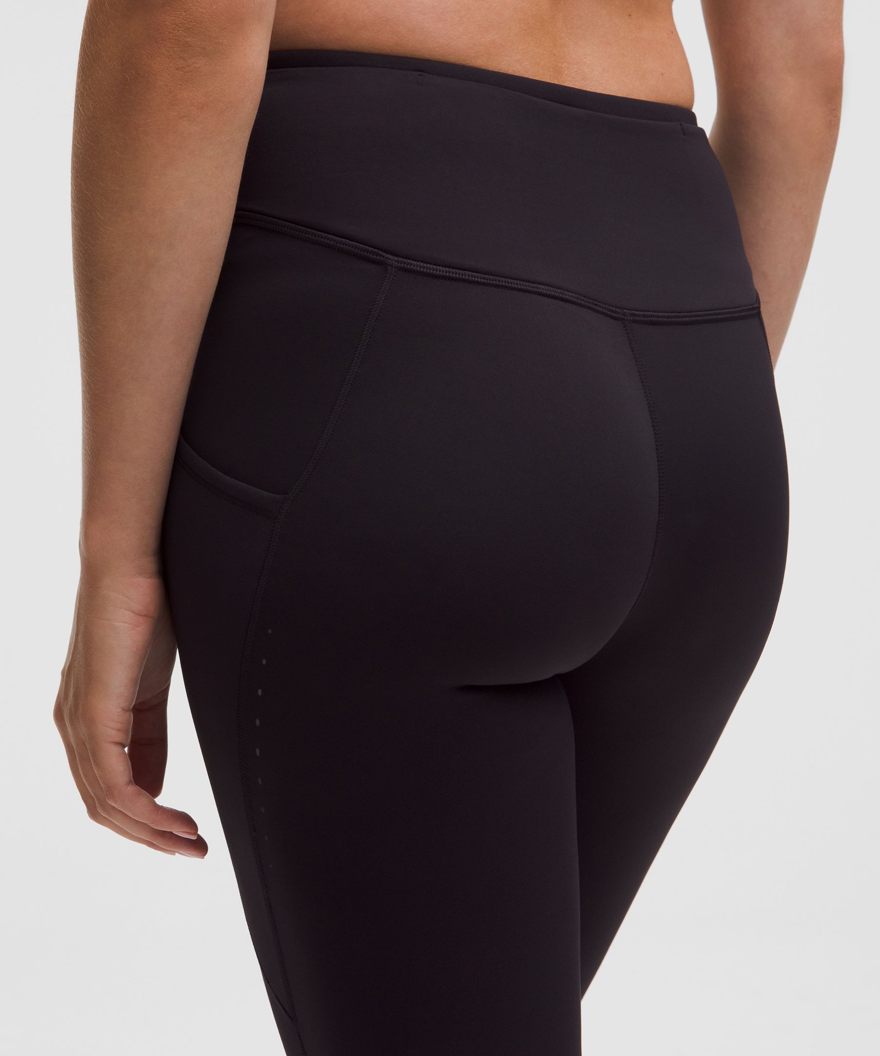 Lululemon Fast And Free High-rise Tight 25" 5 Pocket In Black