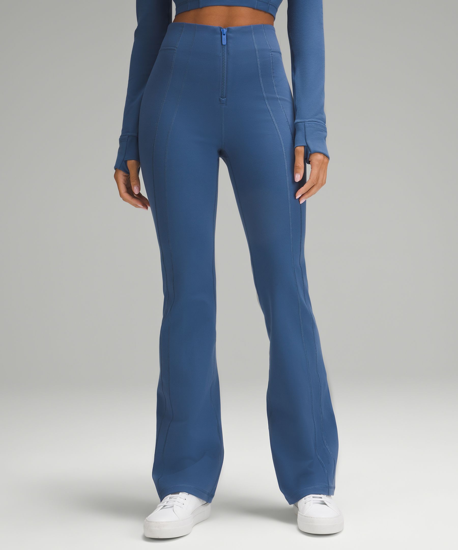 Define Zip-Front High-Rise Flared Pant