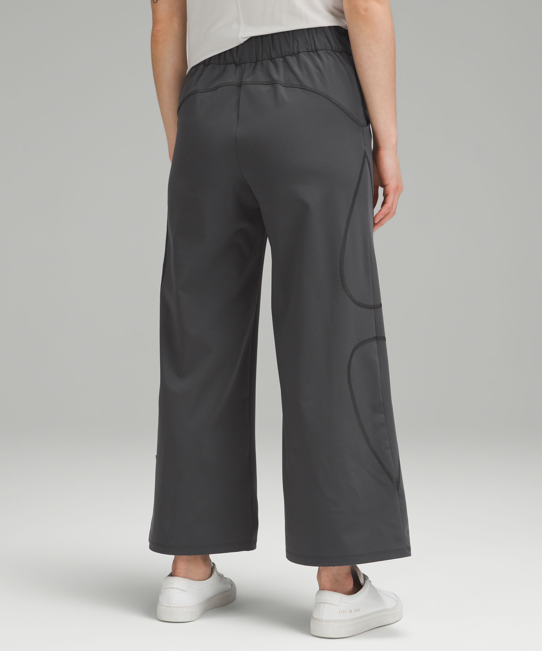 lululemon athletica, Pants & Jumpsuits, Lululemon Stretch Woven Wideleg  Highrise Pant Twilight Rose