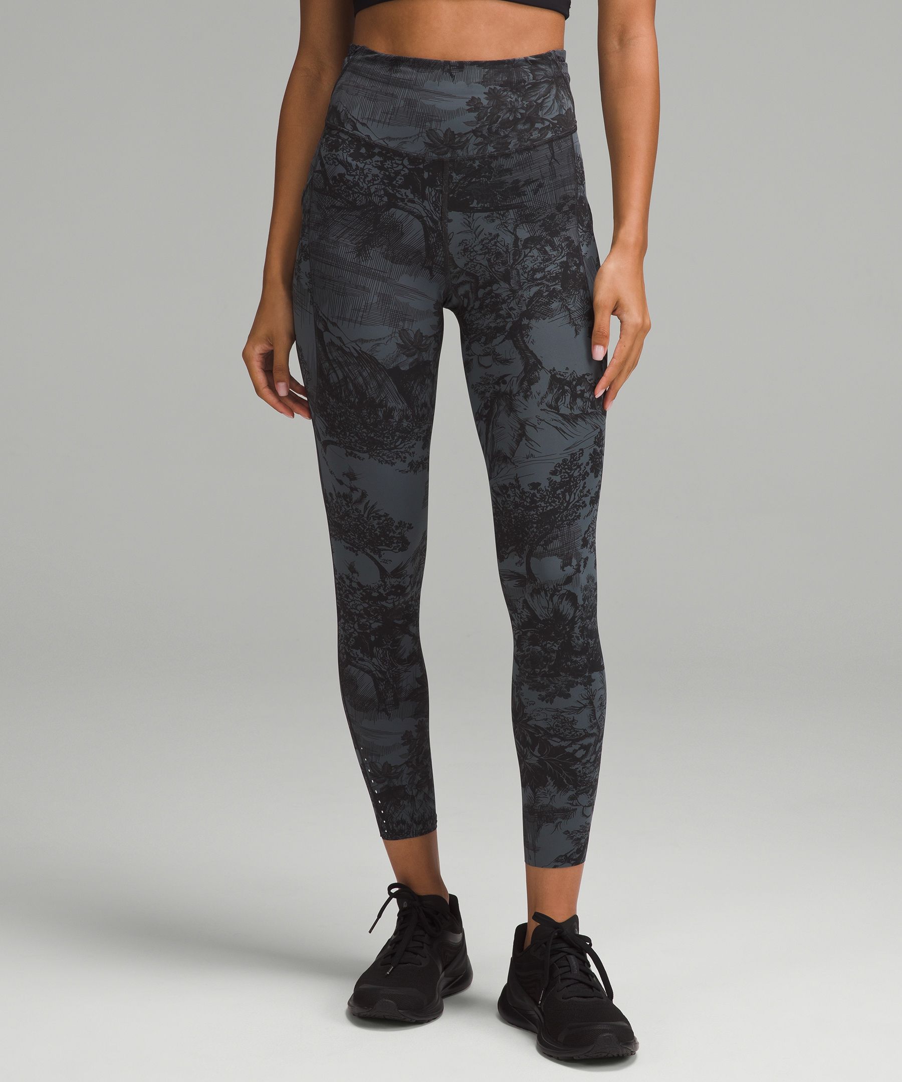 Black high waisted lululemon leggings hotsell