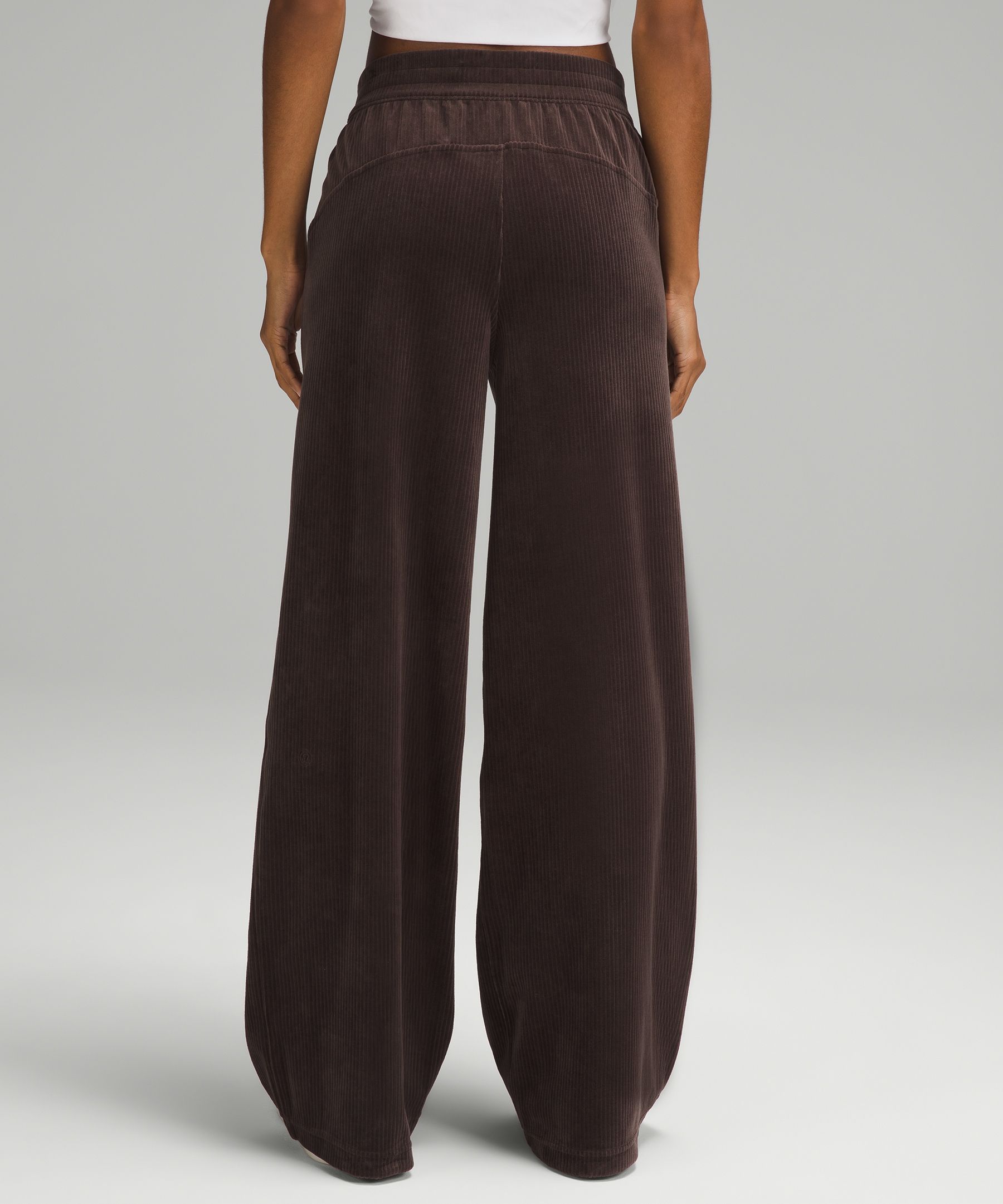 Lululemon Scuba Mid-rise Wide-leg Pants Velvet Cord