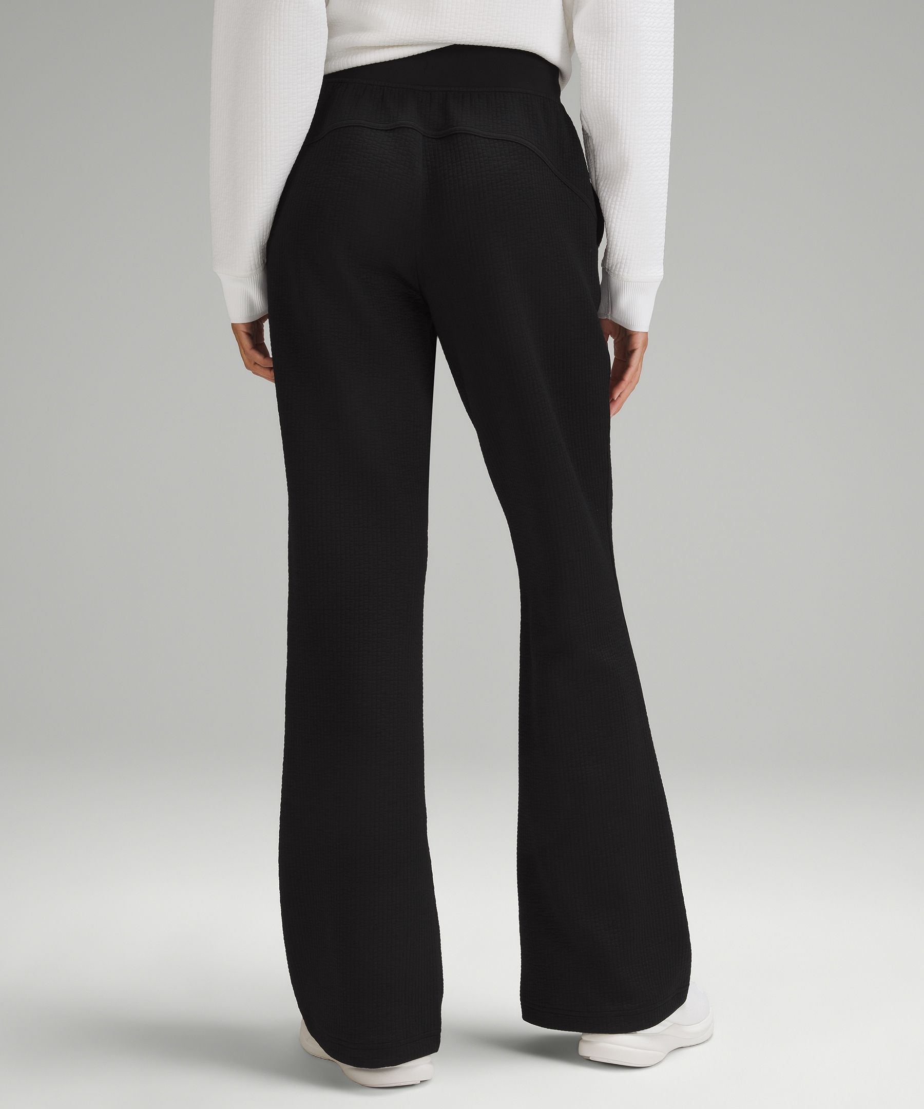 Textured High-Rise Flared Track Pant 32