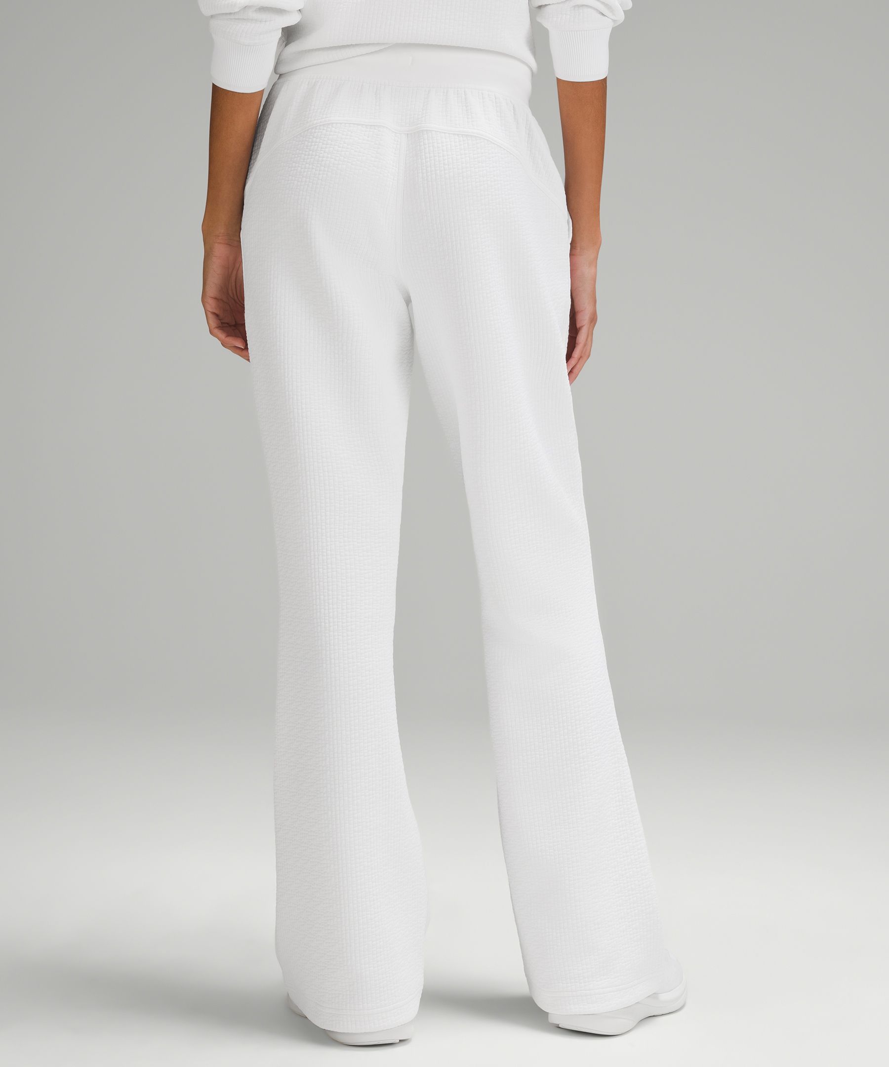 Textured High-Rise Flared Track Pant 32