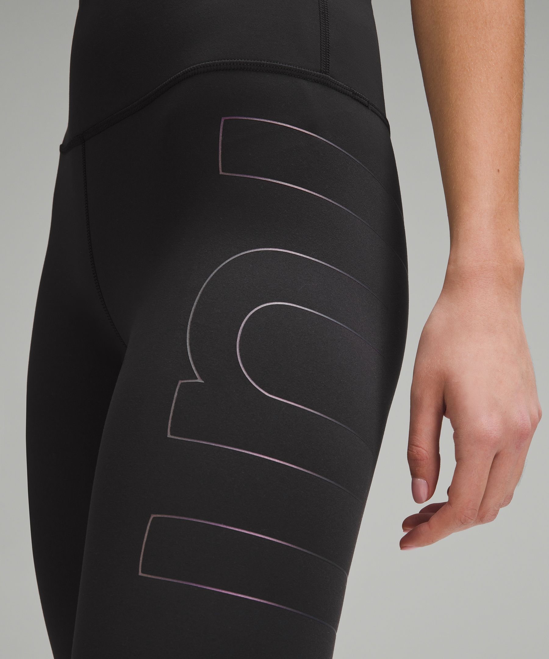 Lululemon Wunder Train High-Rise Tight 25 - Thread Dye Rover Black - lulu  fanatics