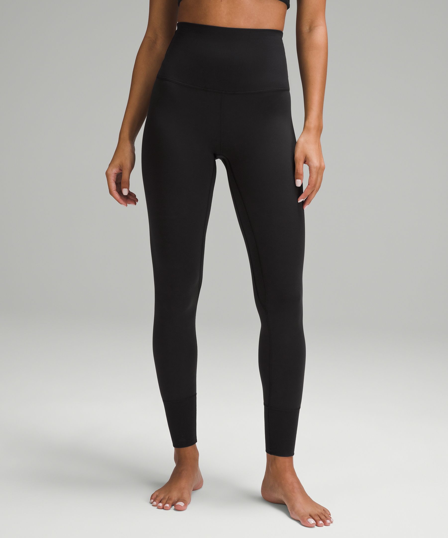 Lululemon Align Super-High-Rise Ribbed-Trim Tight Leggings – 28 - ShopStyle