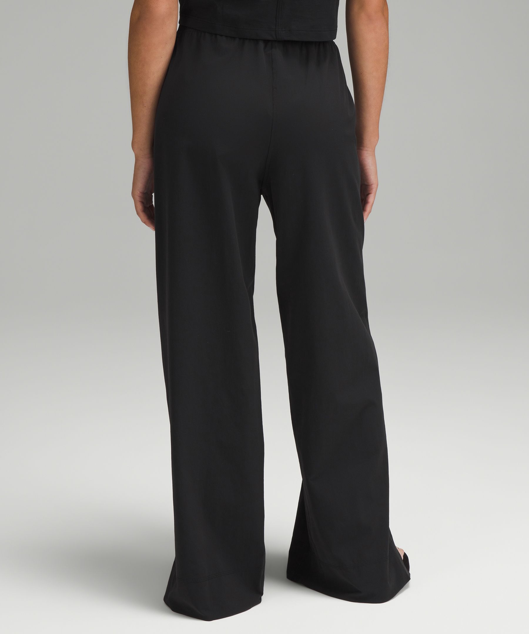 Stretch Woven Wide-Leg High-Rise Pant *Asia Fit