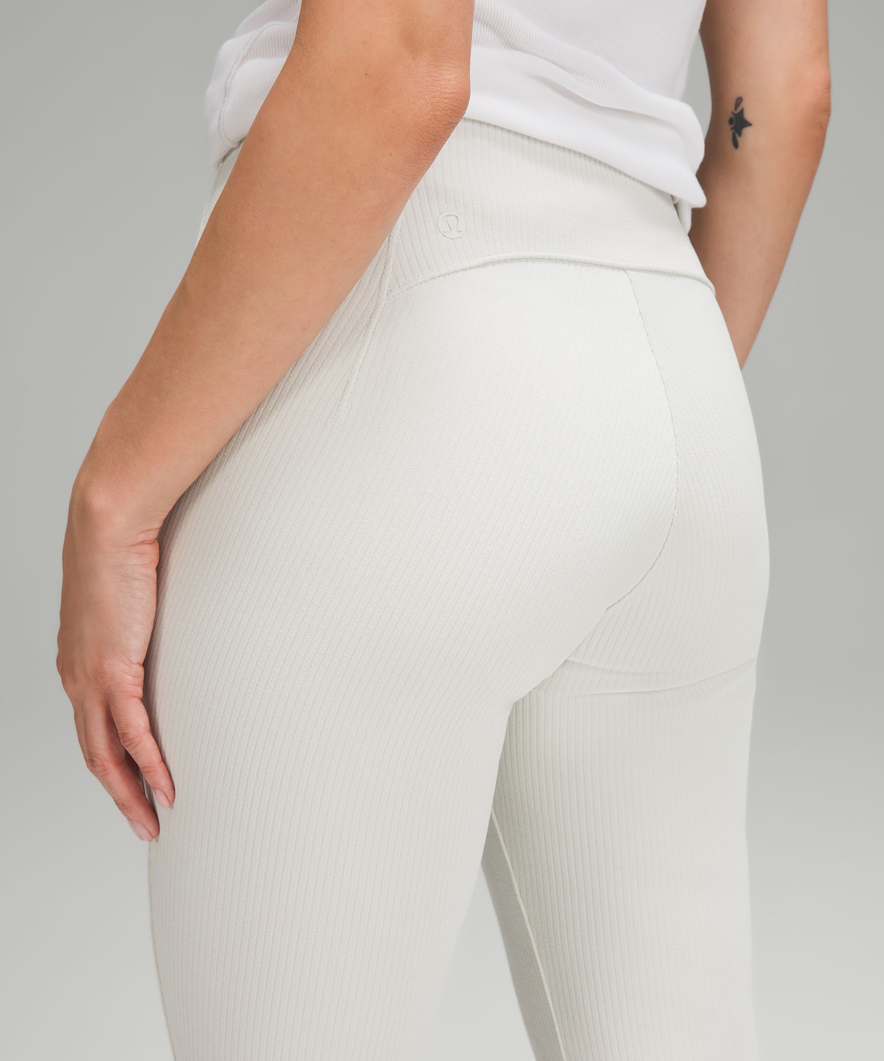 Ribbed Softstreme Zip-Leg High-Rise Pant