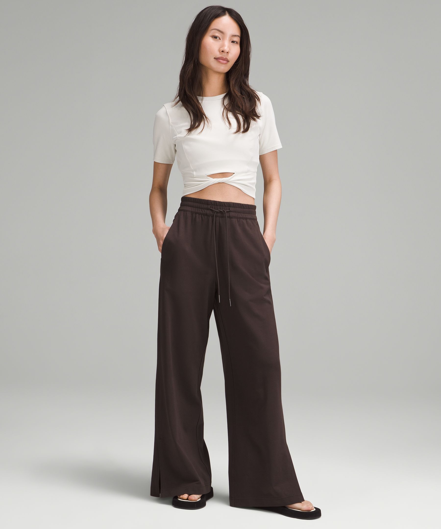 French Terry High Rise Pants