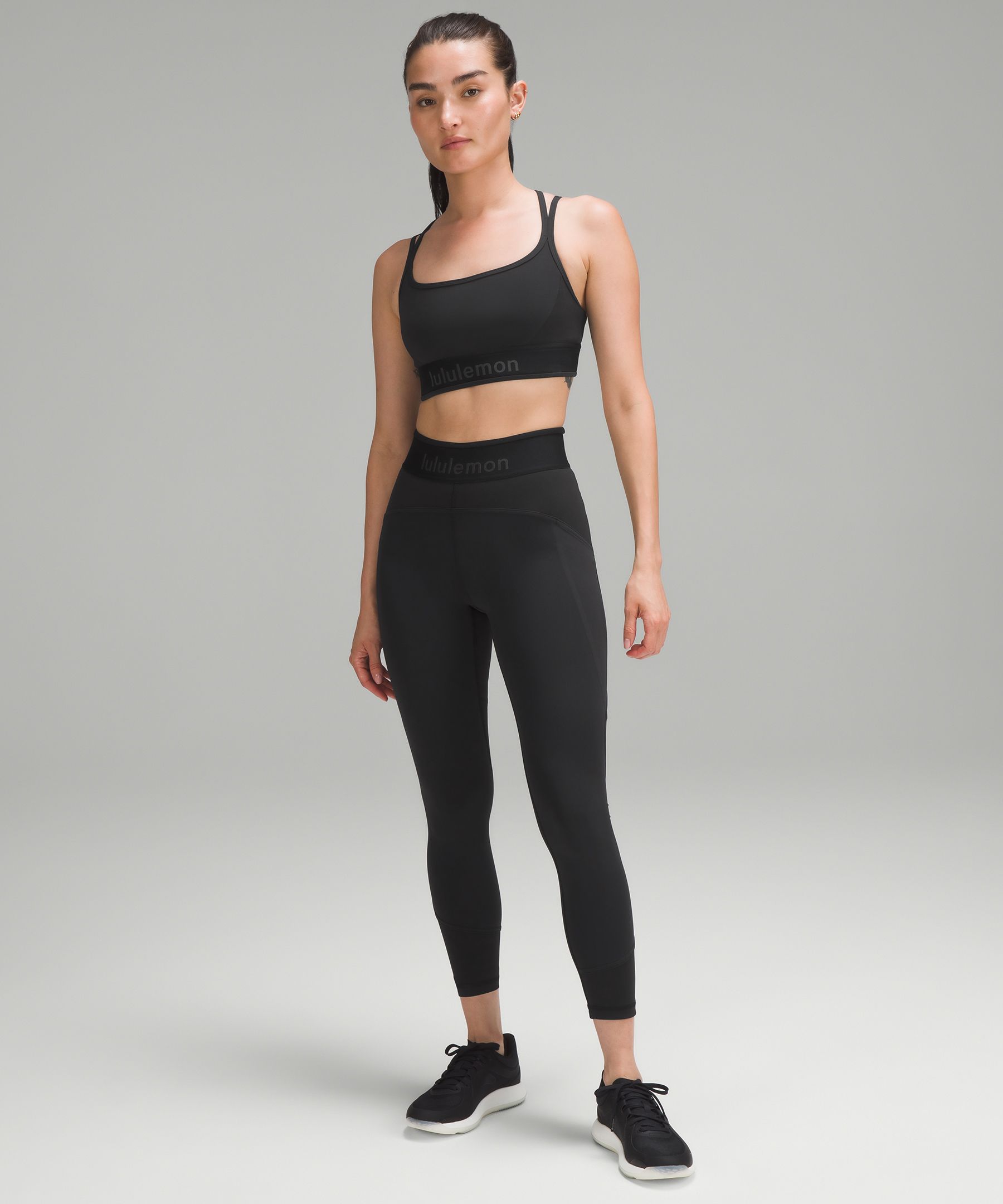 logo-waistband slip-on leggings, Sporty & Rich