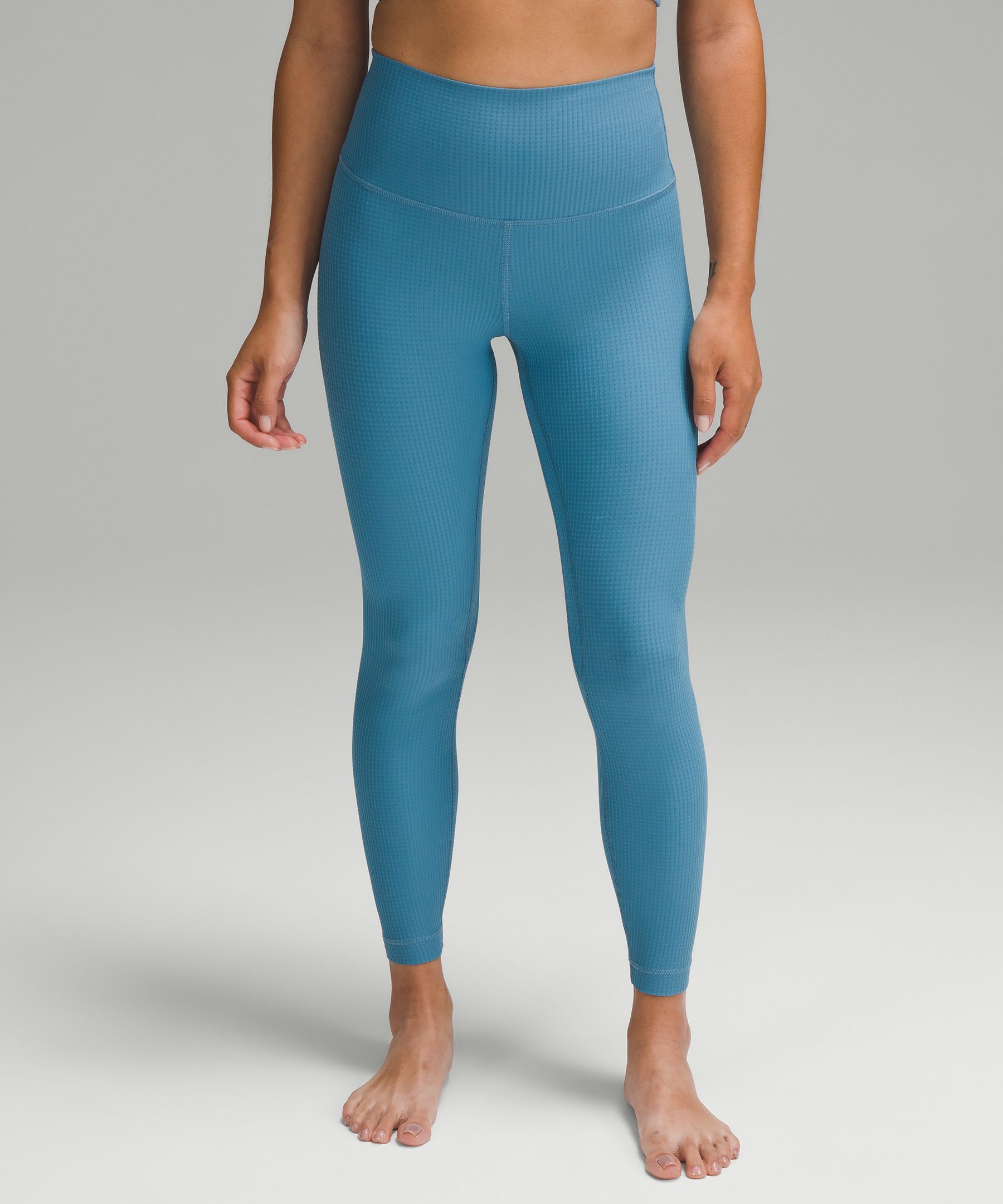 High-Rise Yoga Tight 24 *Grid Texture Asia Fit