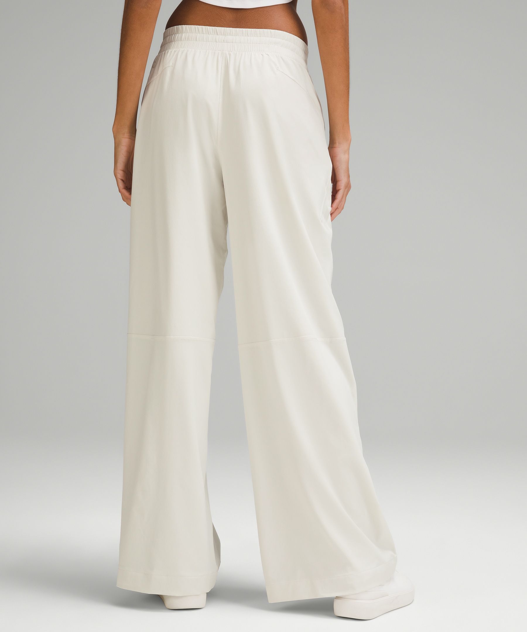 lululemon athletica Scuba Mid-rise Wide-leg Pants Full Length in White