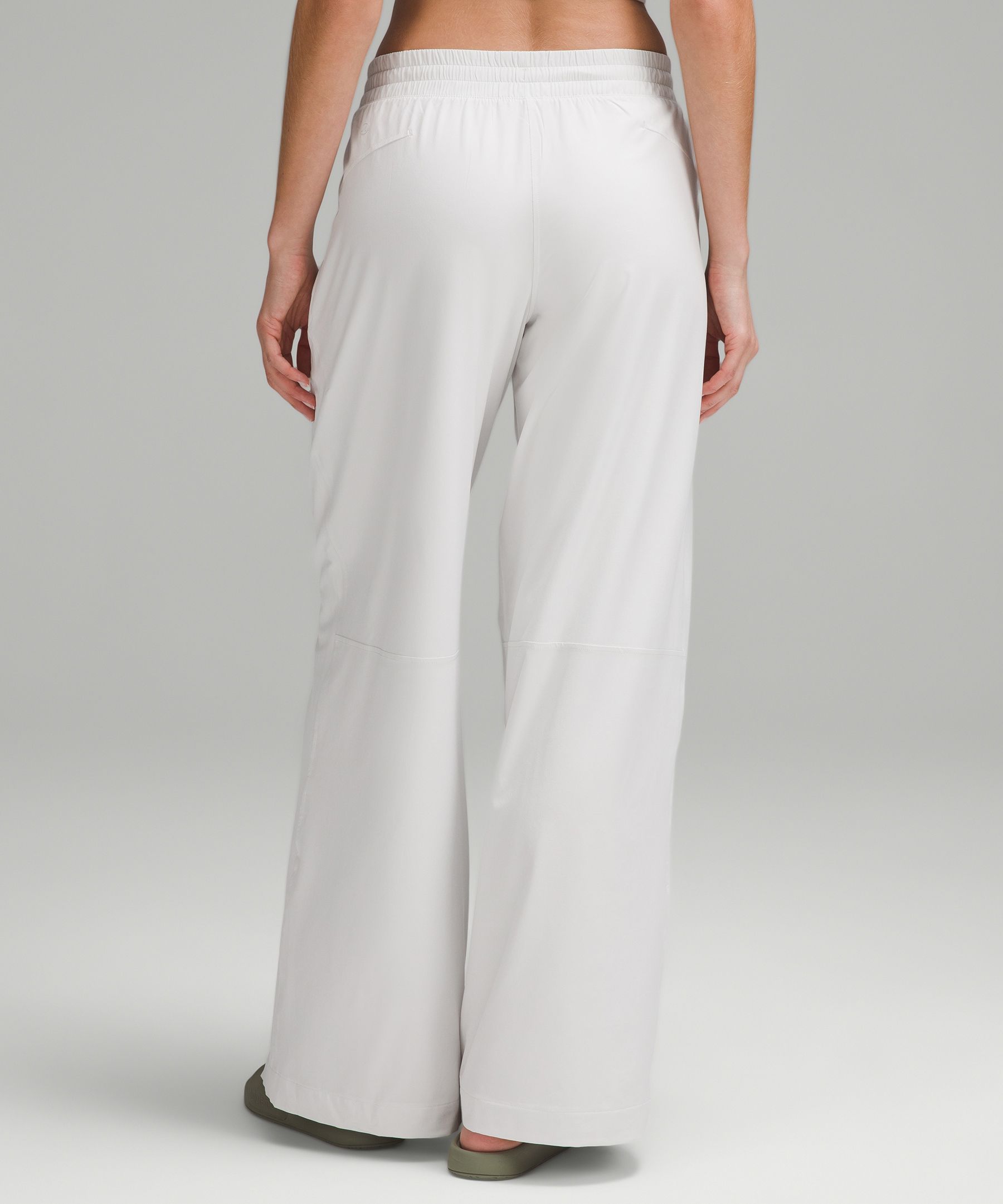 Shop Lululemon Swift Mid-rise Wide-leg Pants