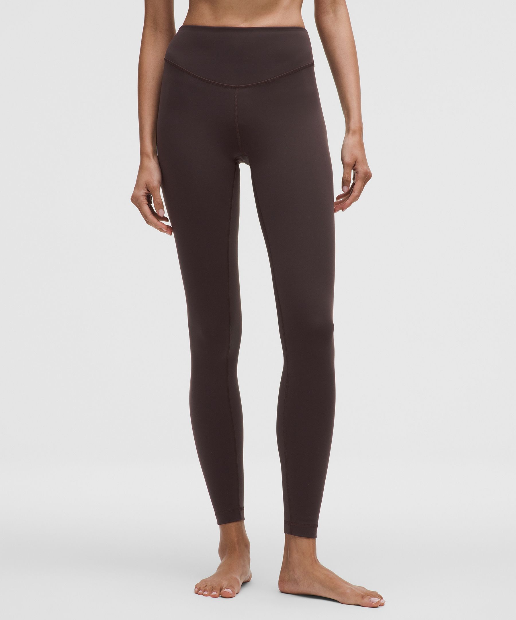 Lululemon Wunder Under Smoothcover High-rise Leggings 28" In Brown