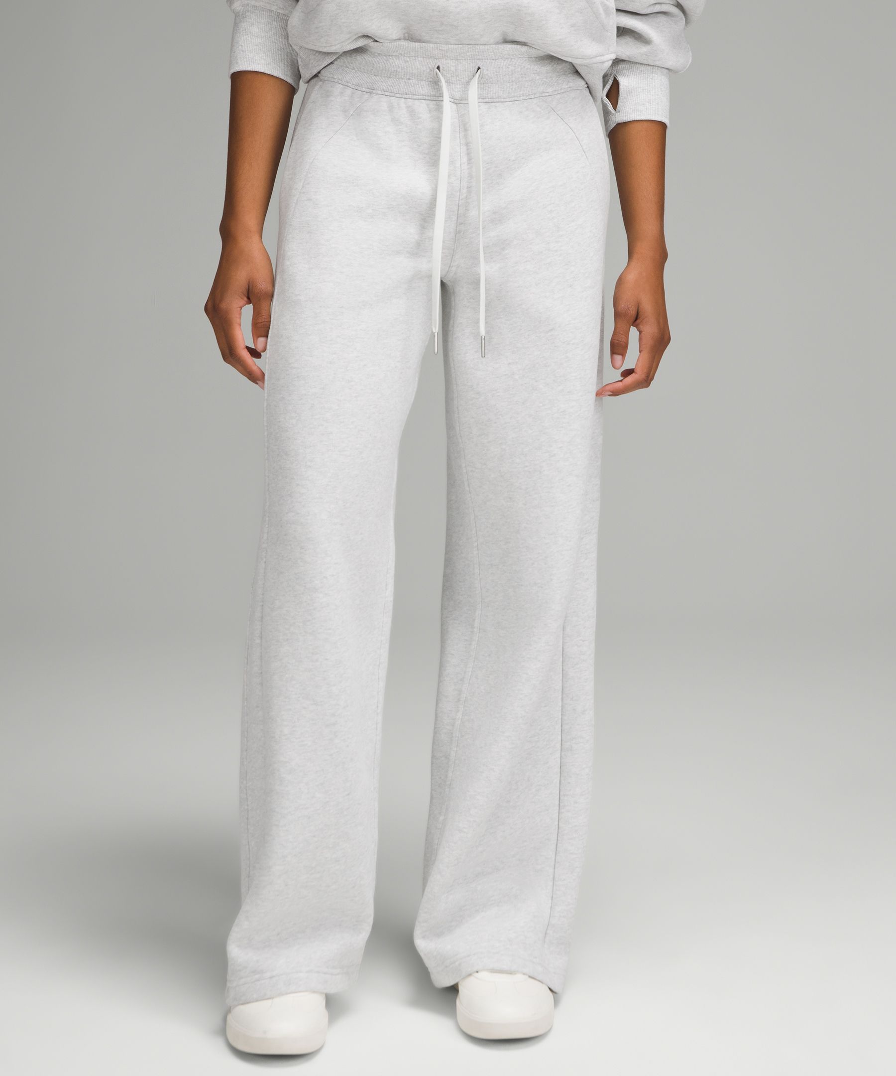 Scuba Mid-Rise Wide-Leg Pant *Full Length, Women's Sweatpants