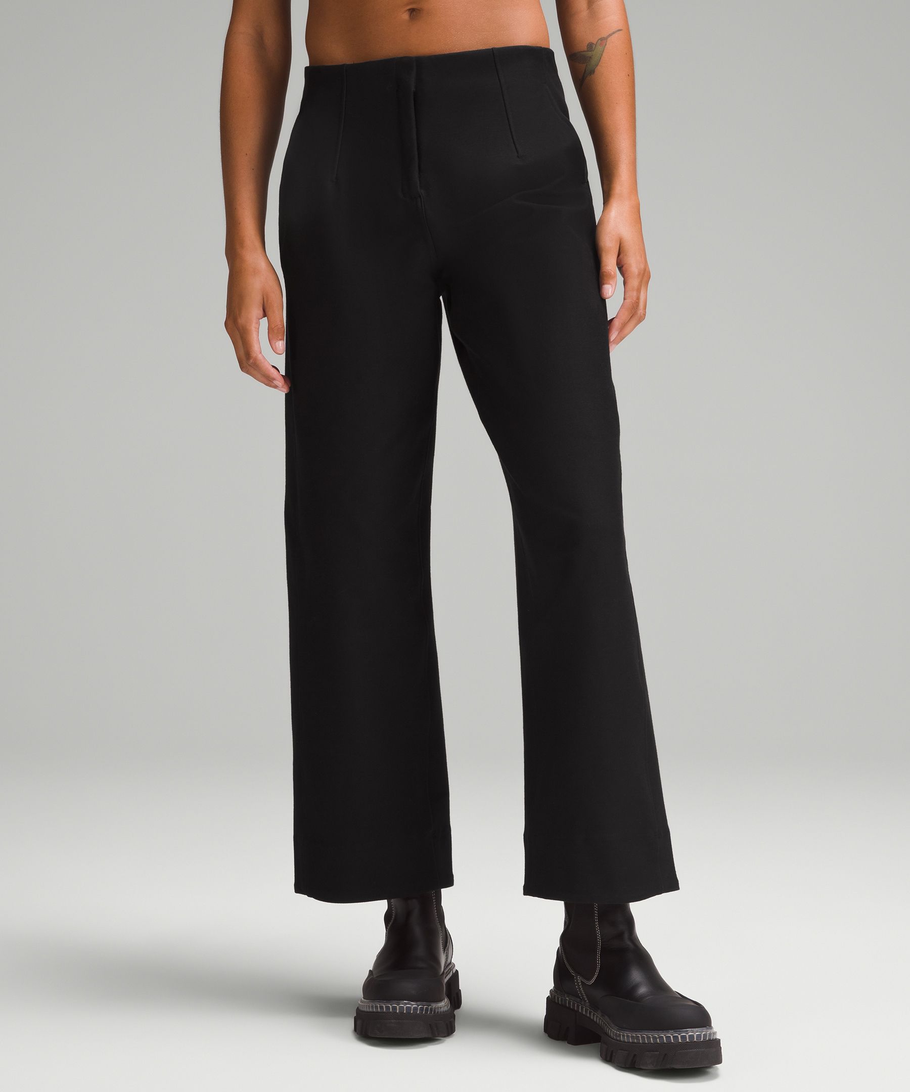 Strictly Business Black High Waisted Trouser Pants