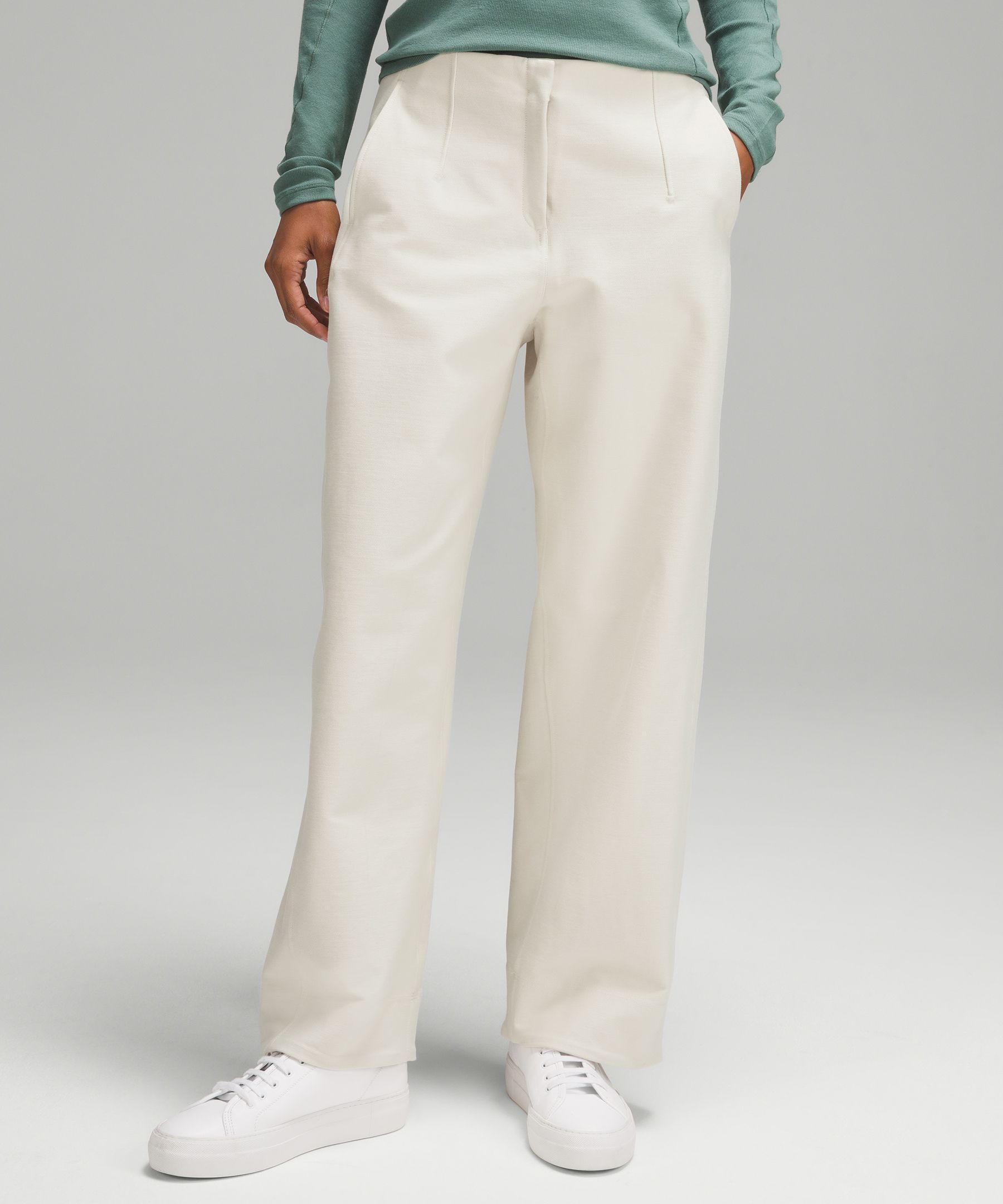 Buy Next One Women Relaxed Straight Leg High Rise Formal Trousers - Trousers  for Women 23367516