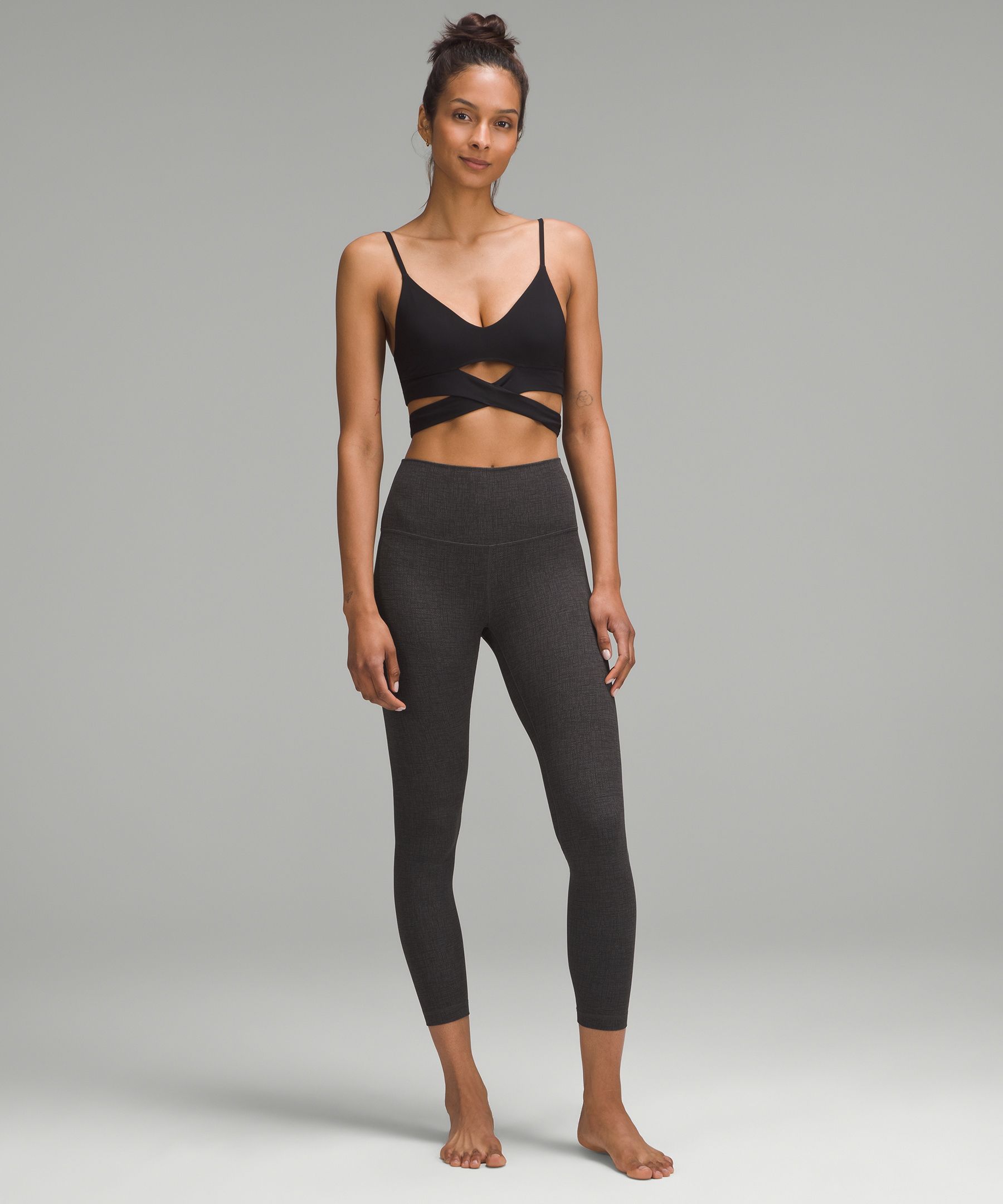 Lululemon Ivivva deals Leggings Leaf Print Mesh Panels