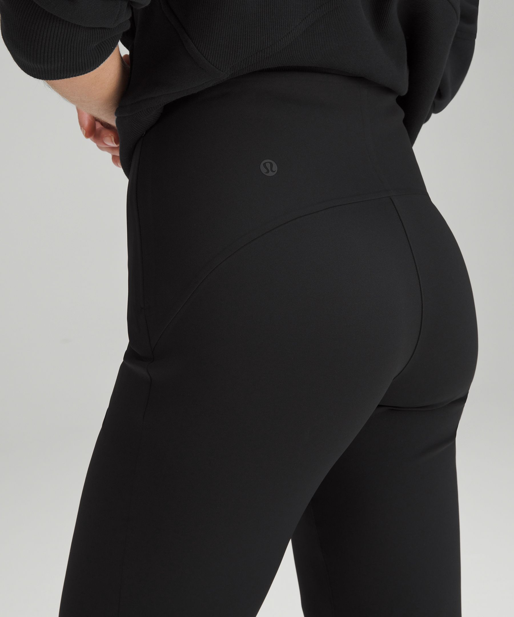现货Lululemon Smooth Fit Pull-On High-Rise Cropped高腰休闲裤-Taobao
