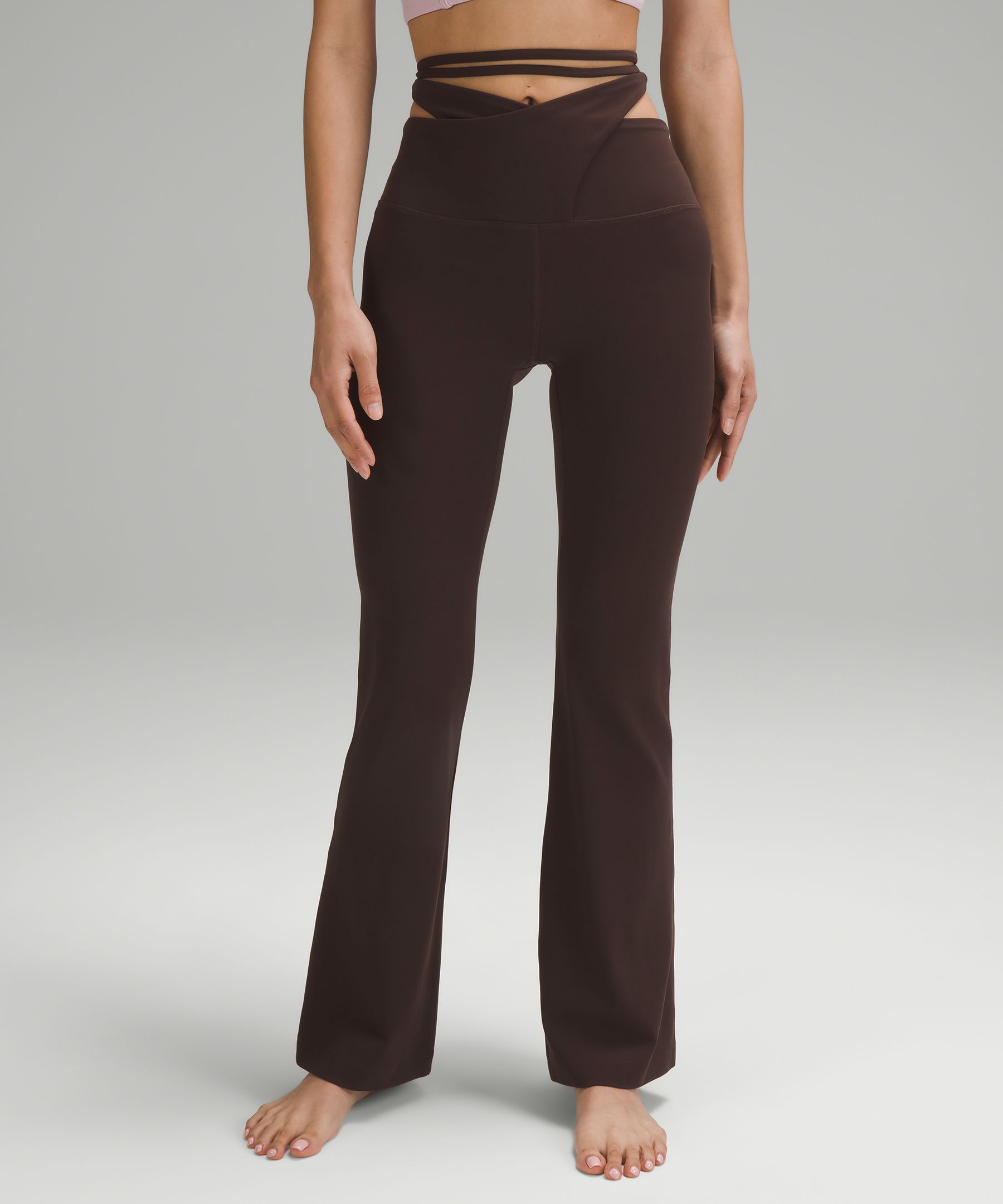 LULULEMON Groove Pant Flare Super High Rise Nulu 4 6 Smoky Red