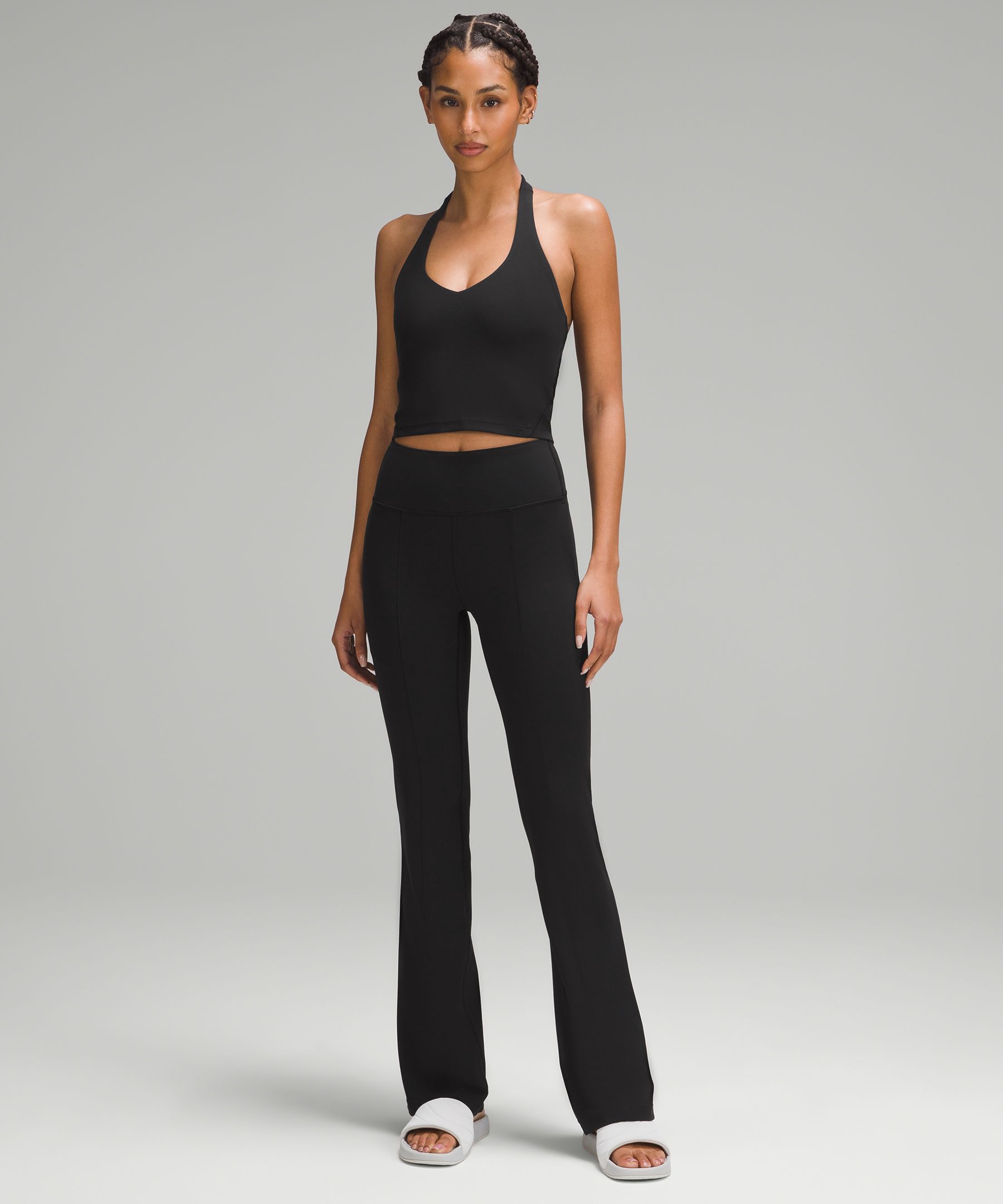 Textured High-Rise Flared Track Pant 32