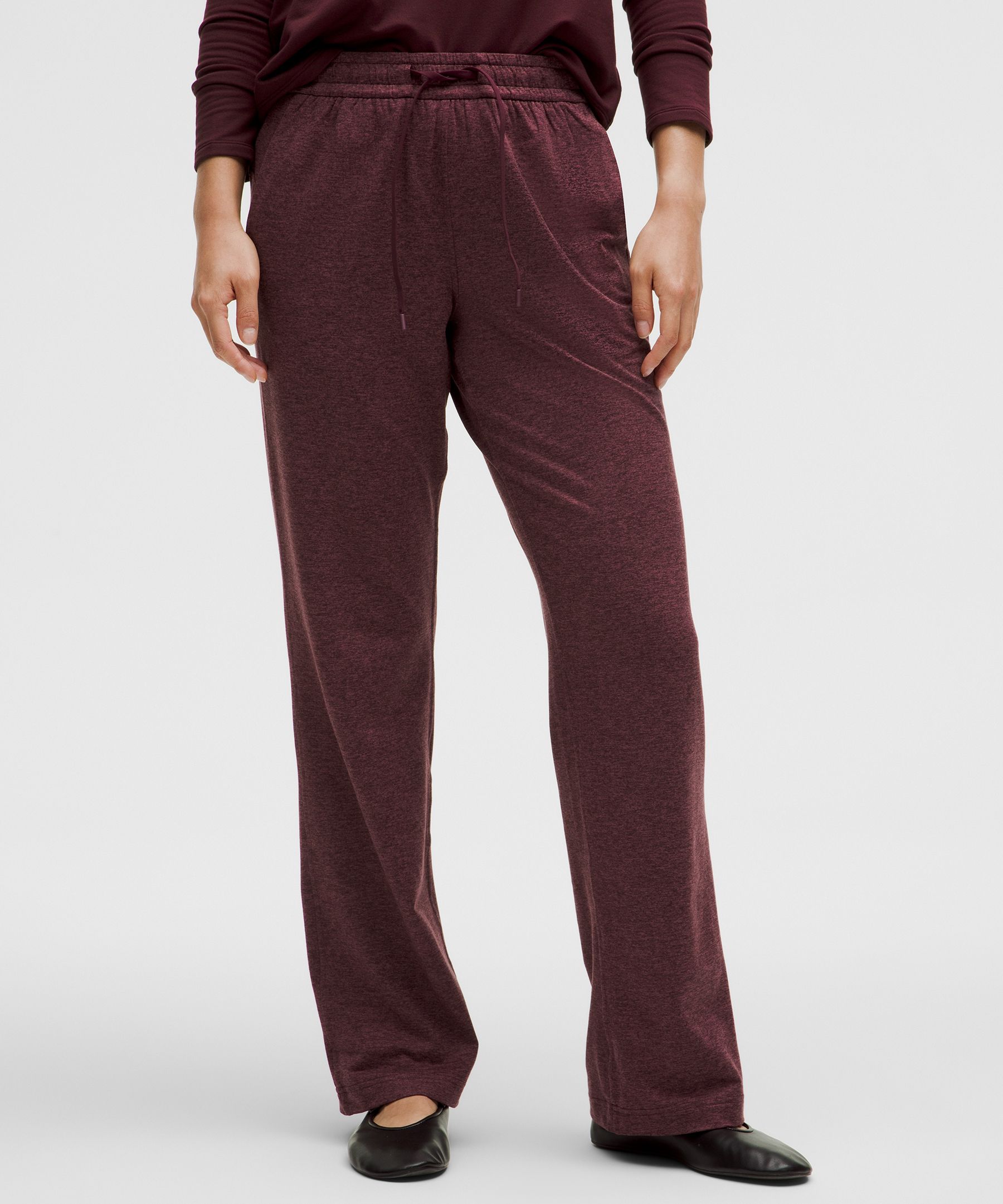 Soft Jersey Straight-Leg Mid-Rise Pant Regular